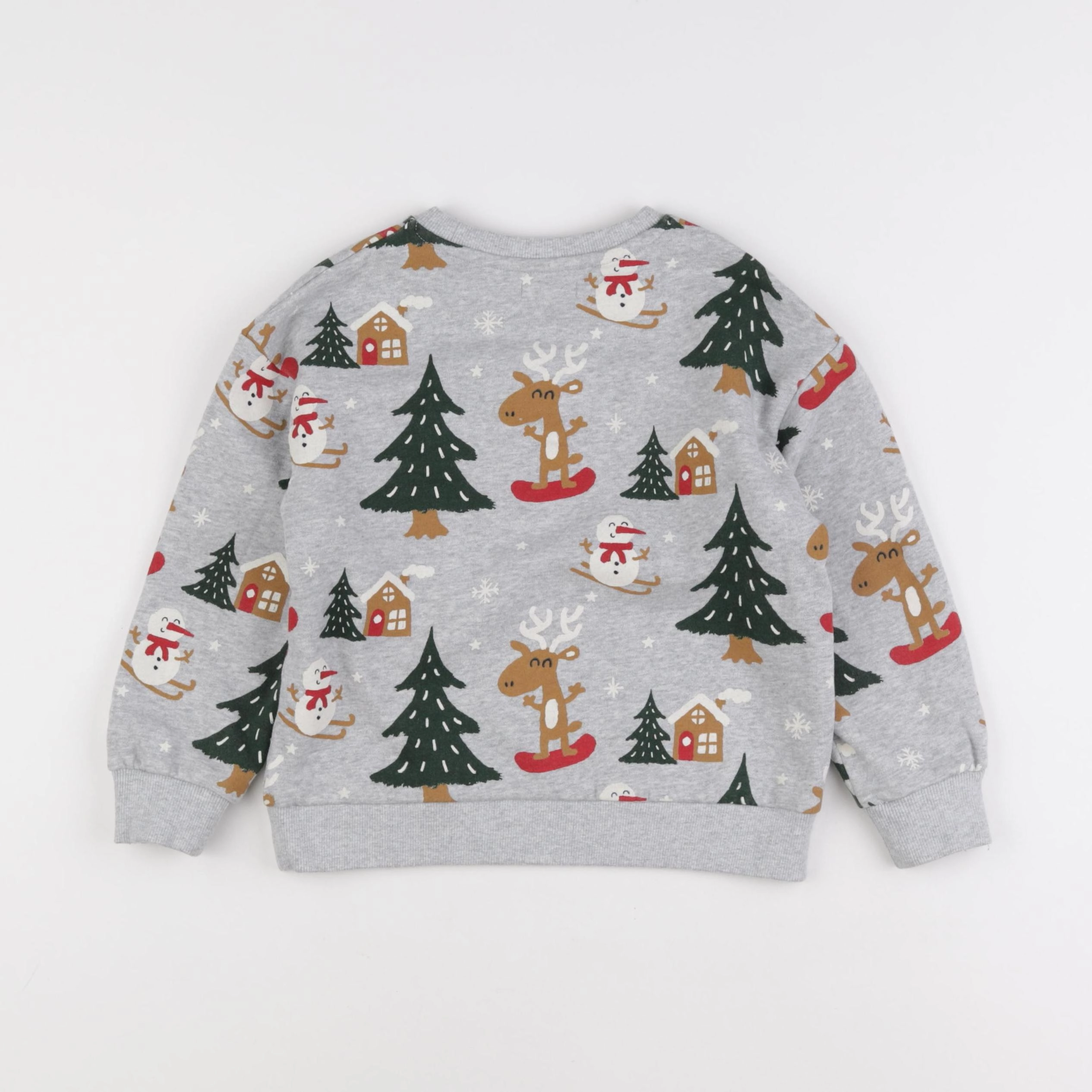 Vertbaudet - sweat imprimé au dos multicolore - 6 ans