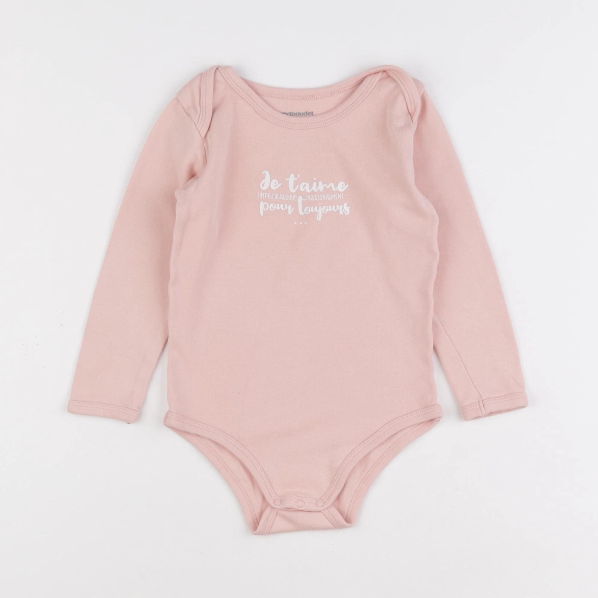 Vertbaudet - body rose - 36 mois