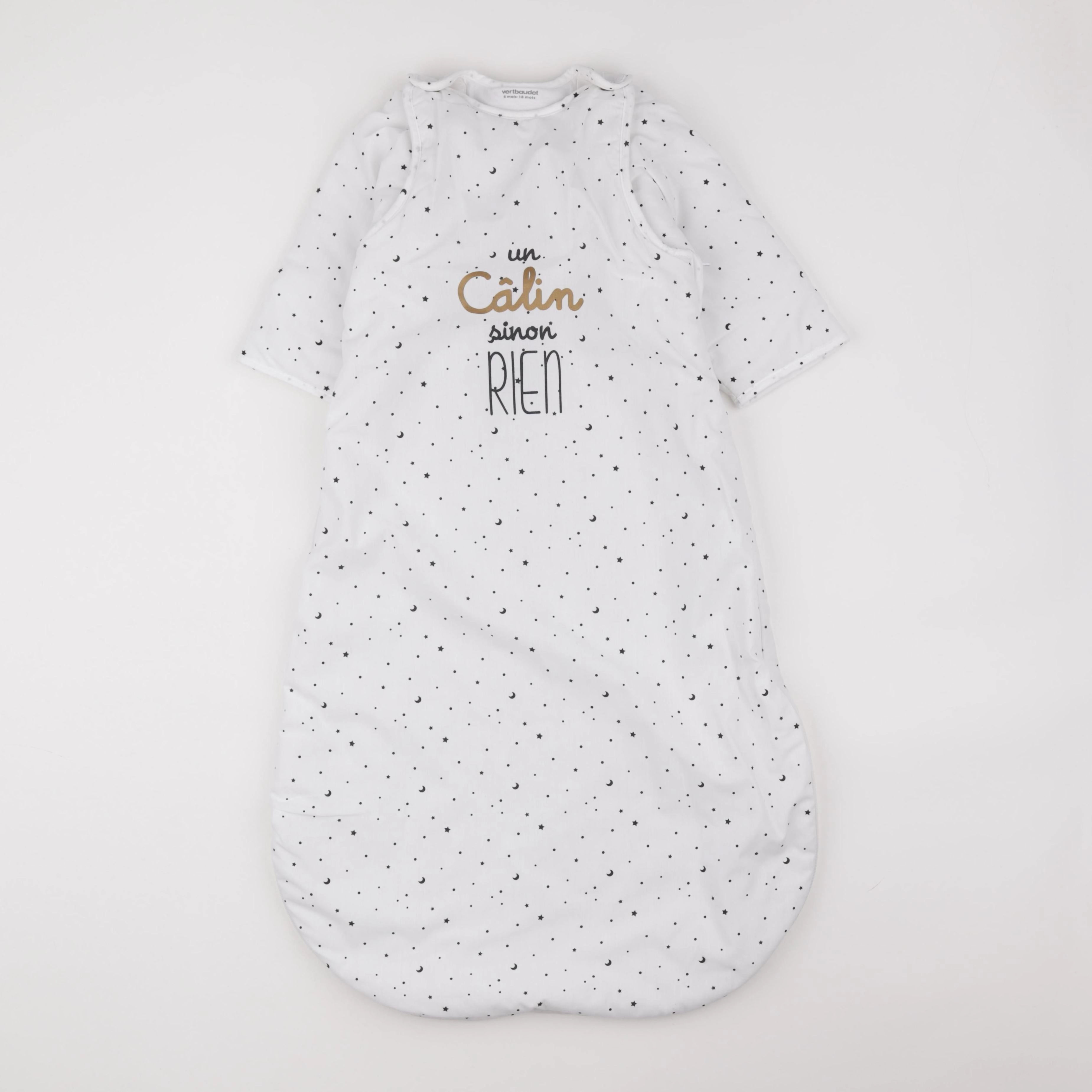 Vertbaudet - gigoteuse TOG 3 blanc, noir - 6/18 mois