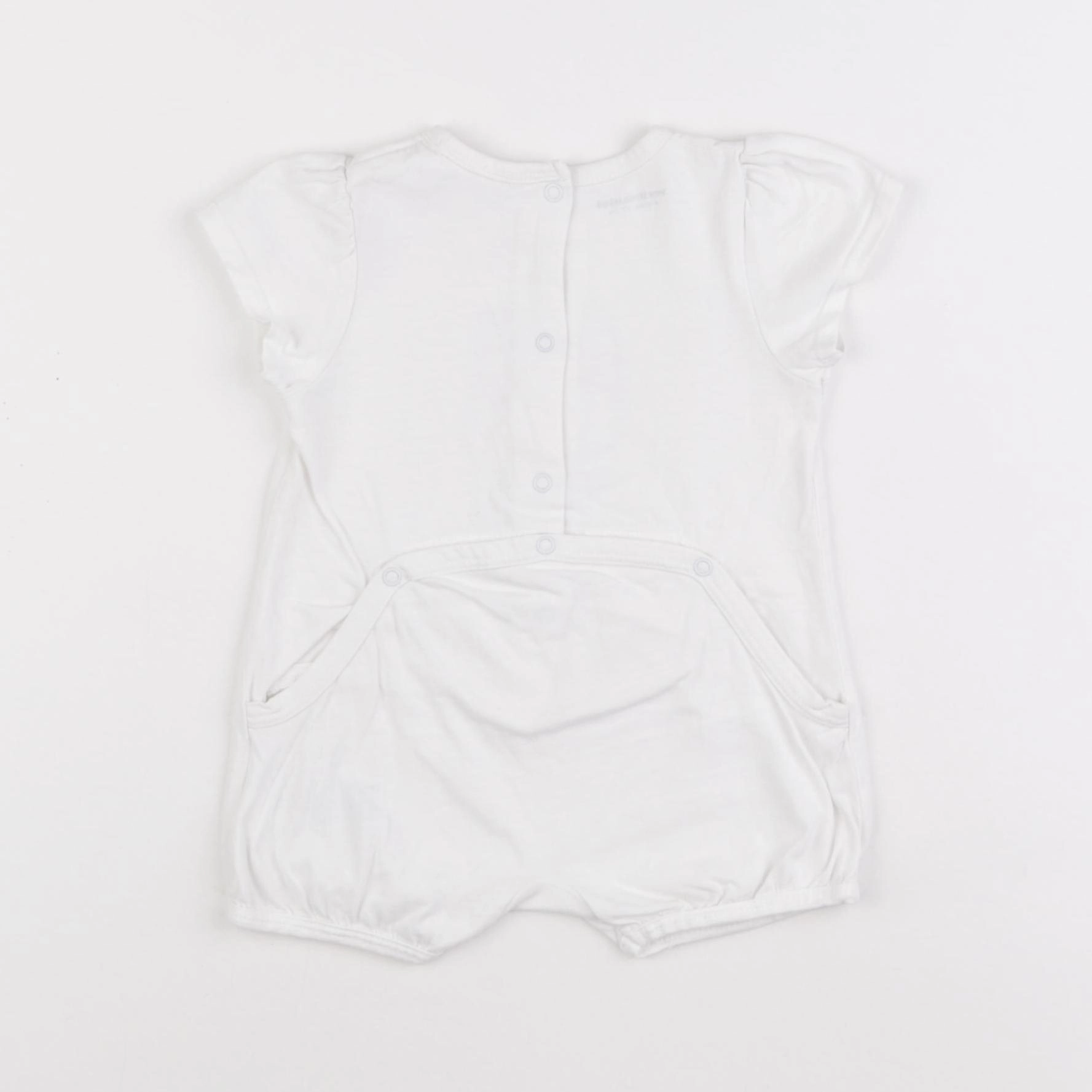 Vertbaudet - combinaison blanc - 6 mois