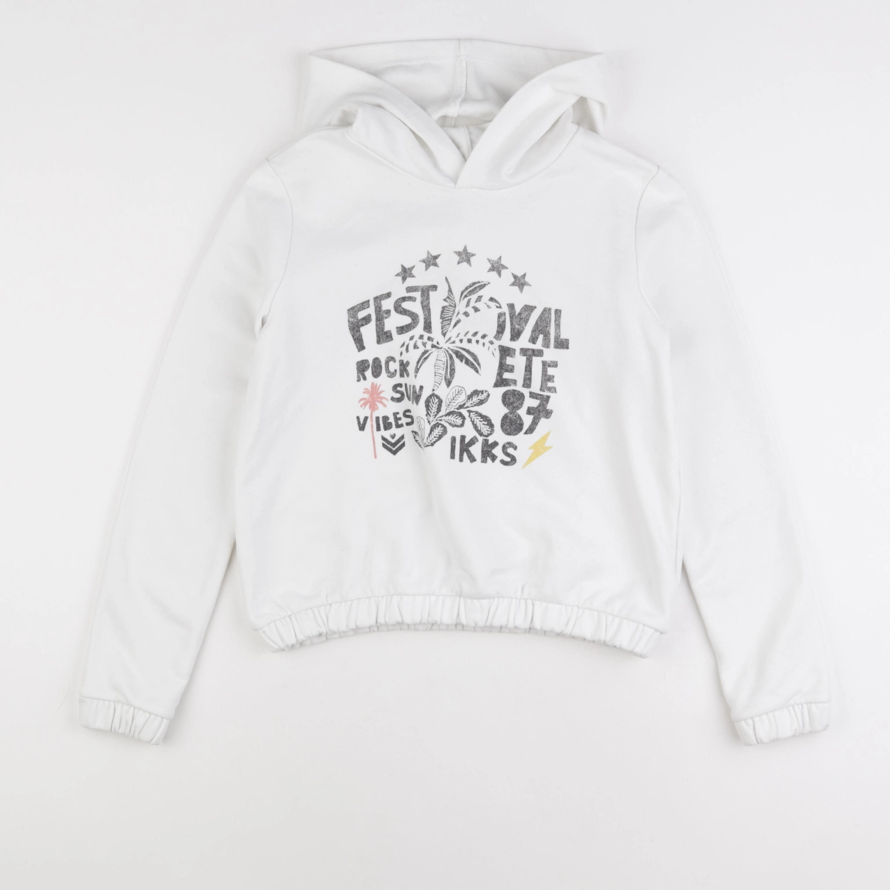 IKKS - sweat blanc - 12 ans