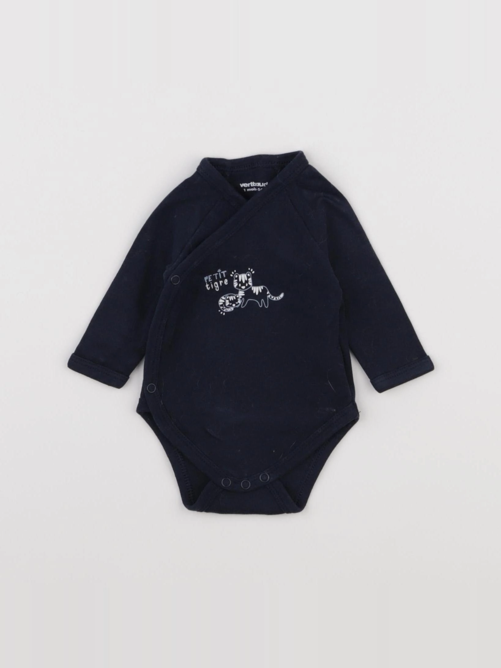 Vertbaudet - body bleu - 1 mois