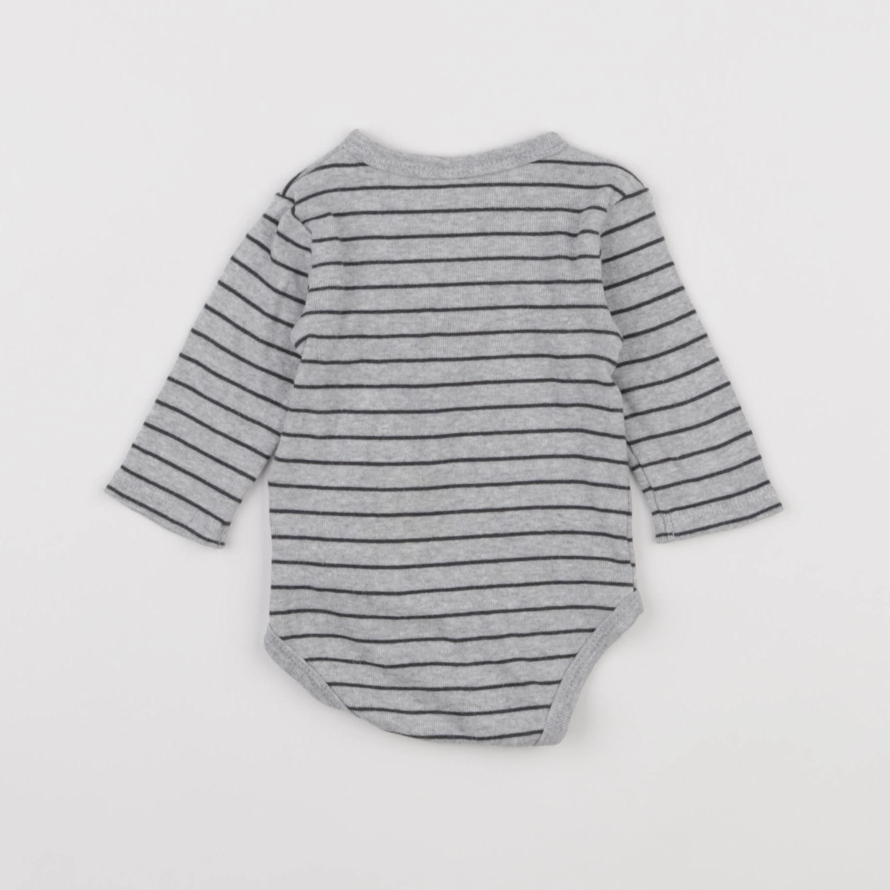 La Redoute - body gris, noir - 3 mois