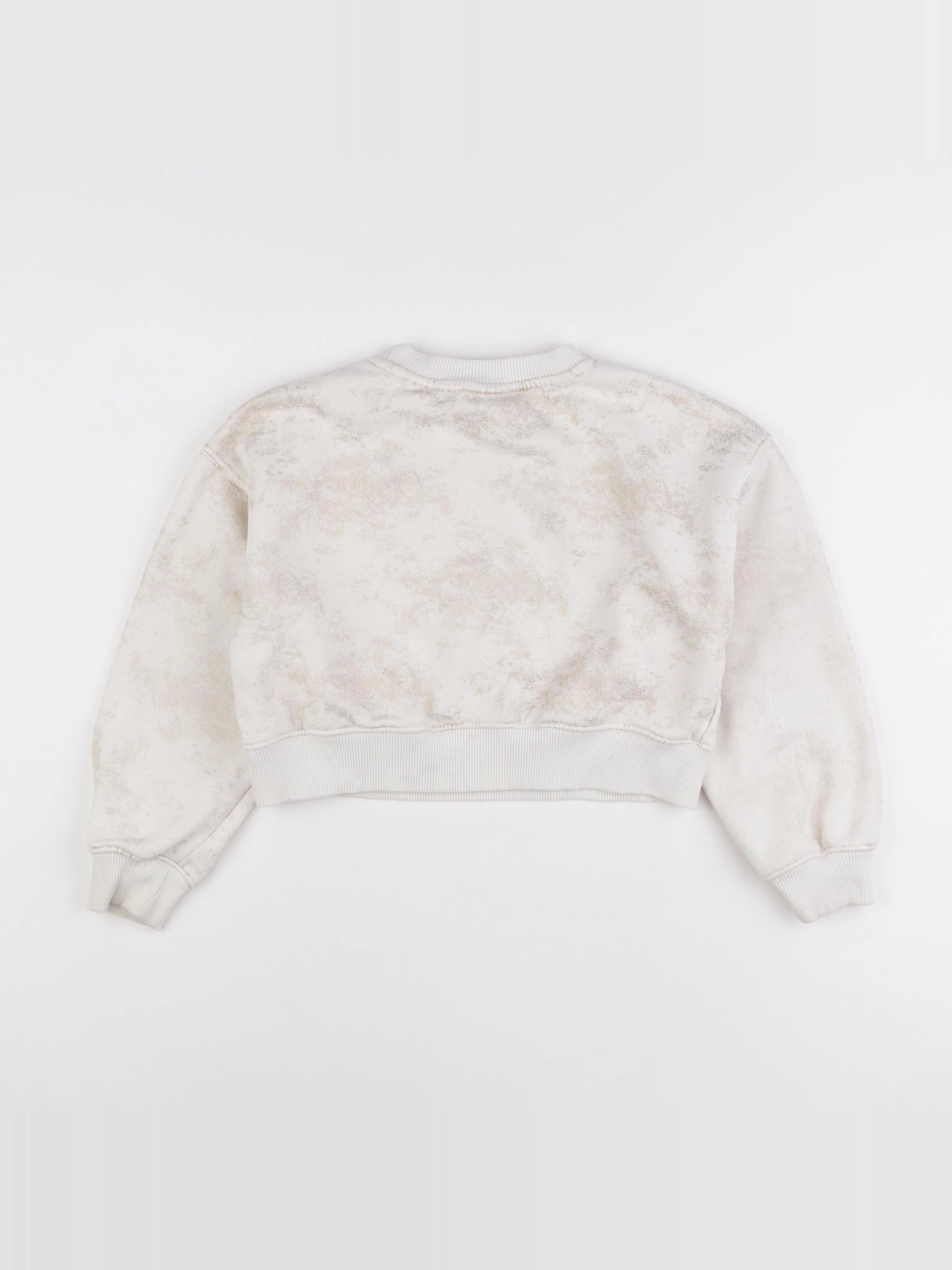 Zara - sweat beige, or - 8/9 ans
