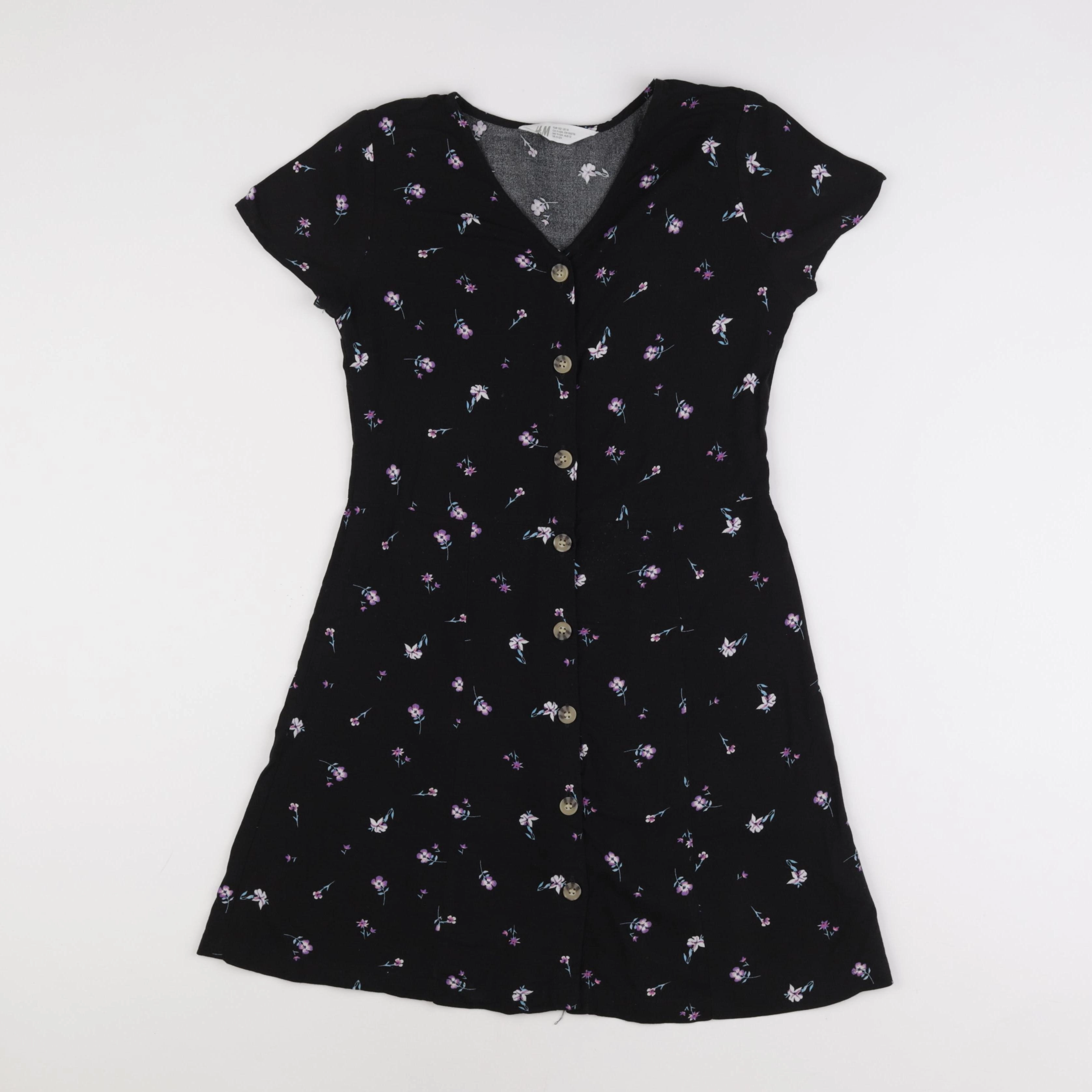 H&M - robe noir - 11/12 ans