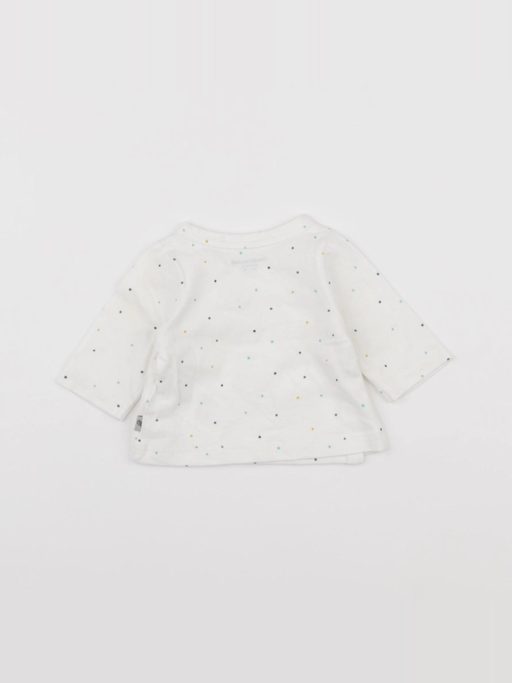 Vertbaudet - tee-shirt beige - 0 mois