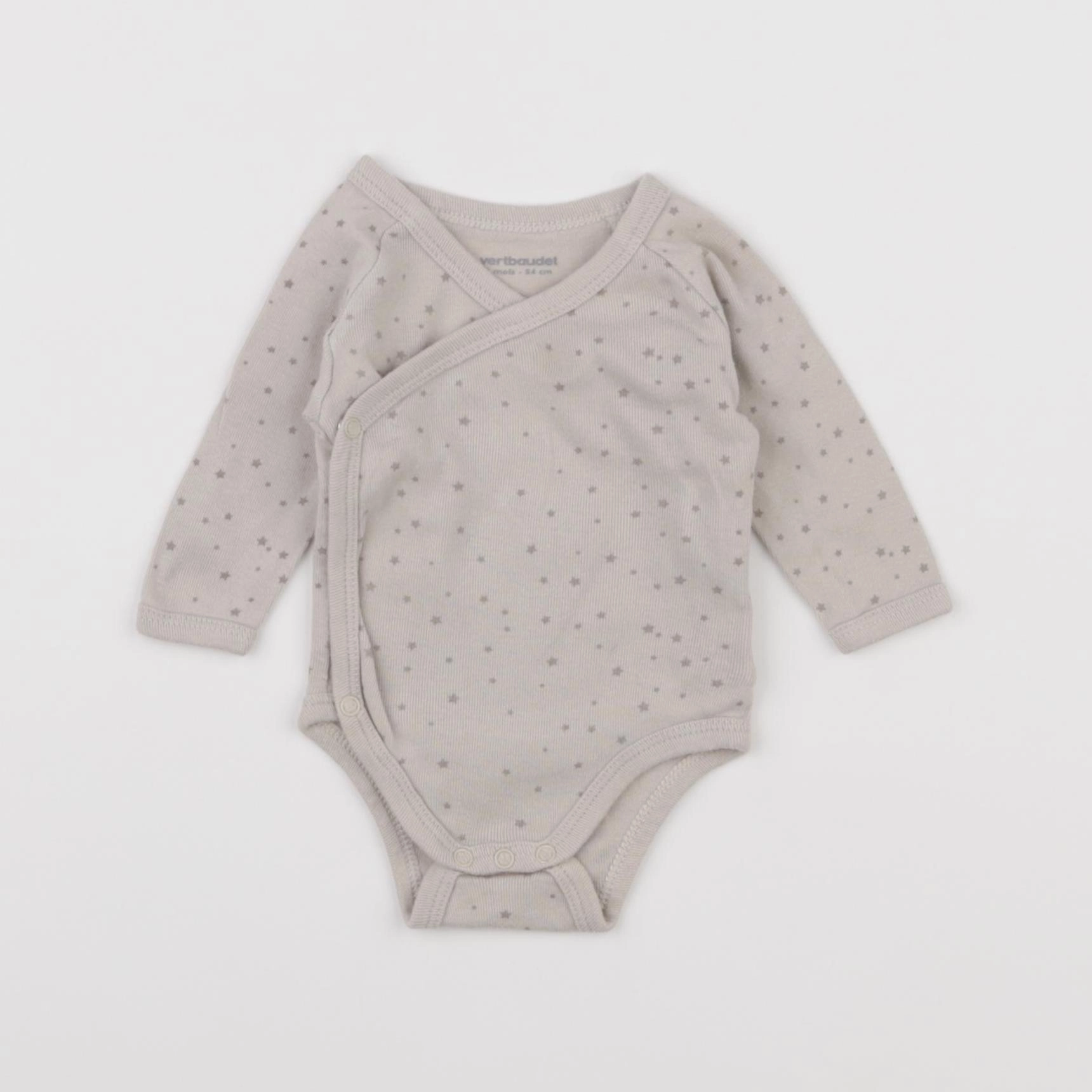 Vertbaudet - body beige - 1 mois