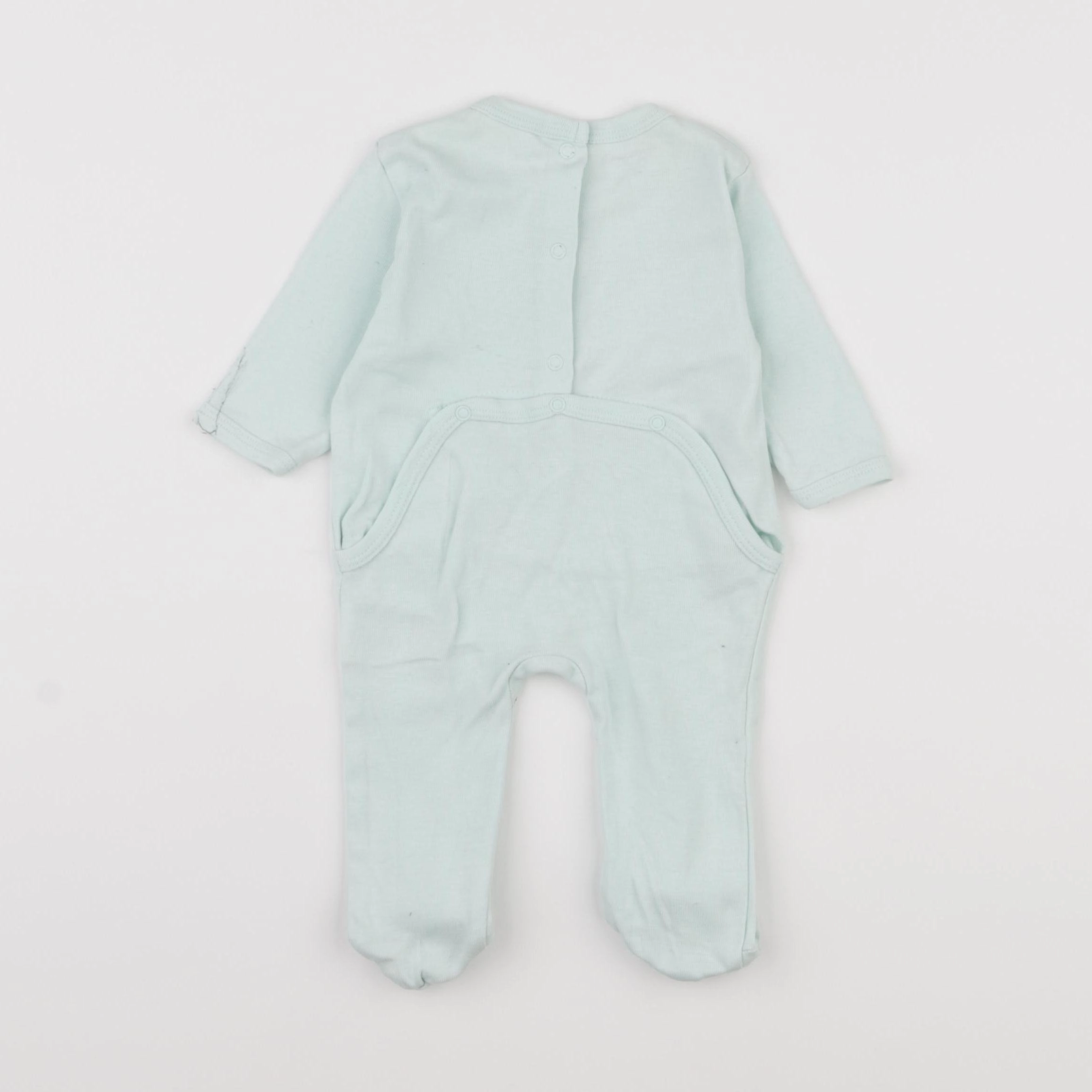 Vertbaudet - pyjama coton vert - 1 mois