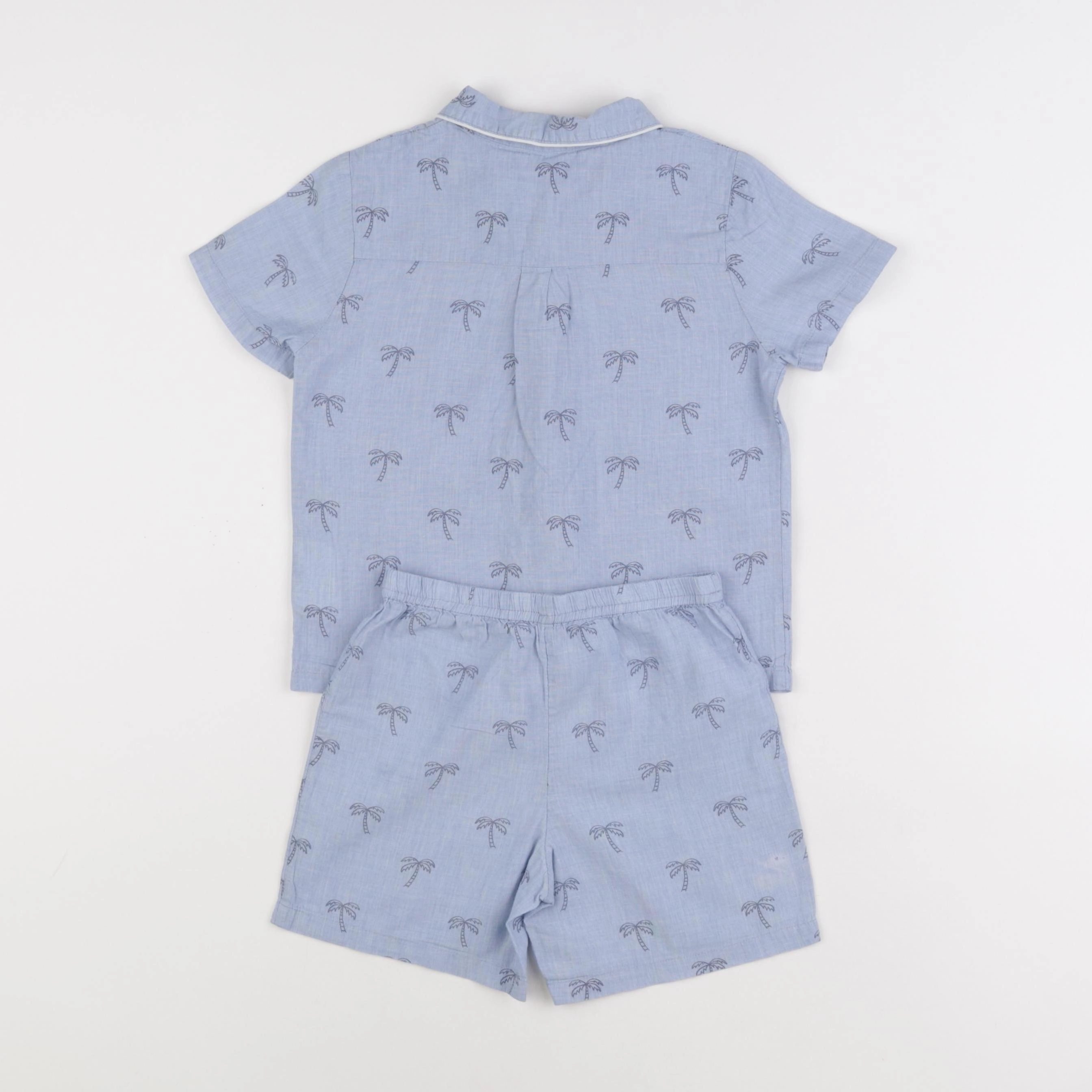 Monoprix - pyjama coton bleu - 4 ans