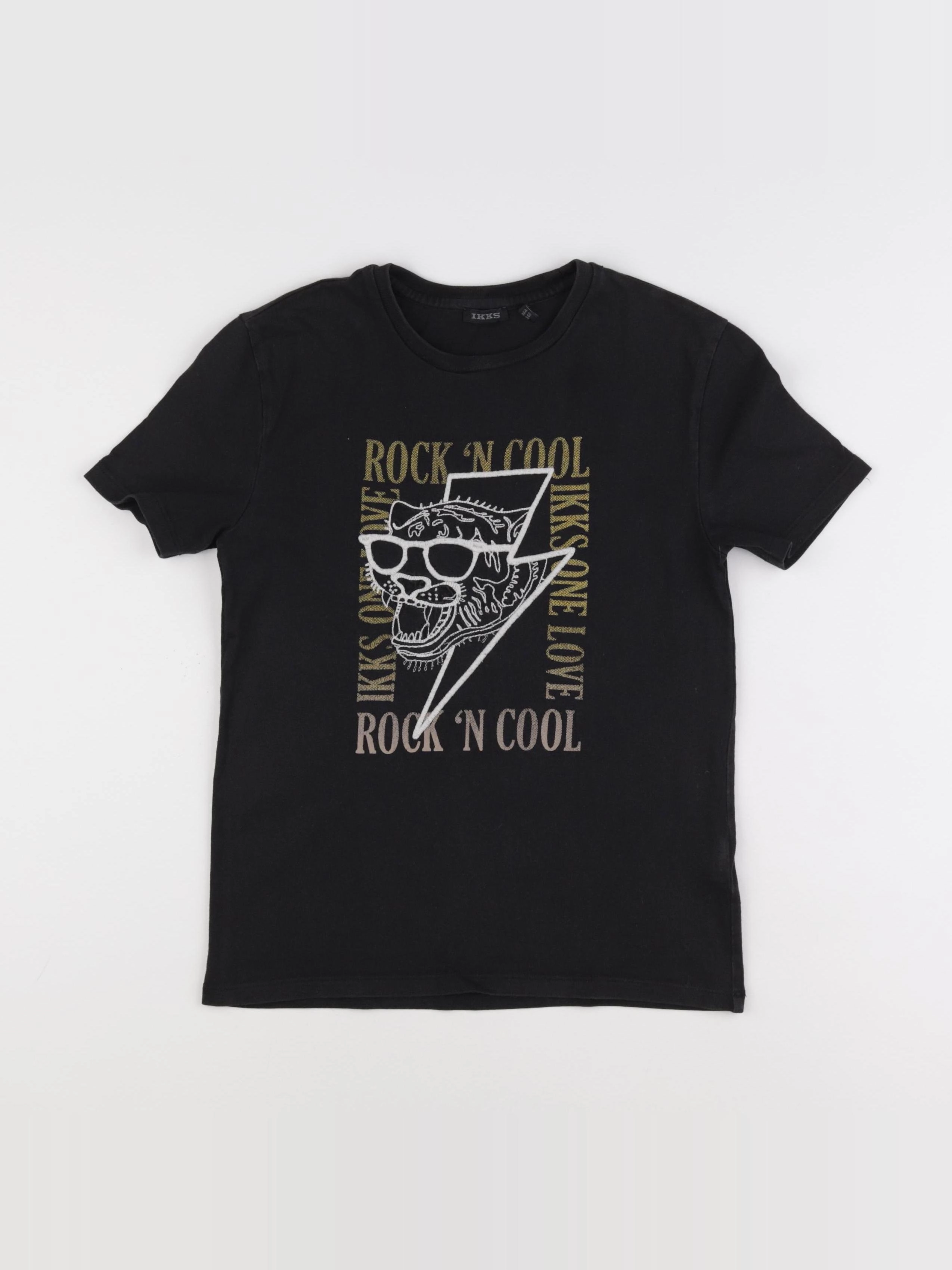 IKKS - tee-shirt noir - 10 ans