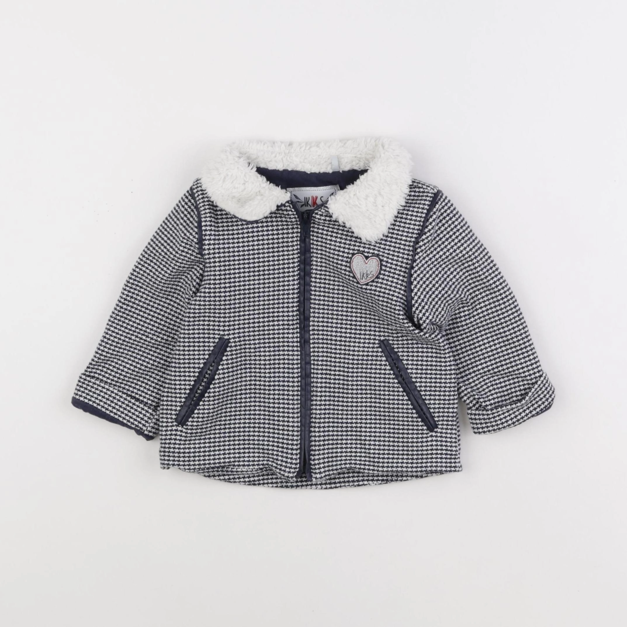 IKKS - veste imprimé au dos bleu - 18 mois