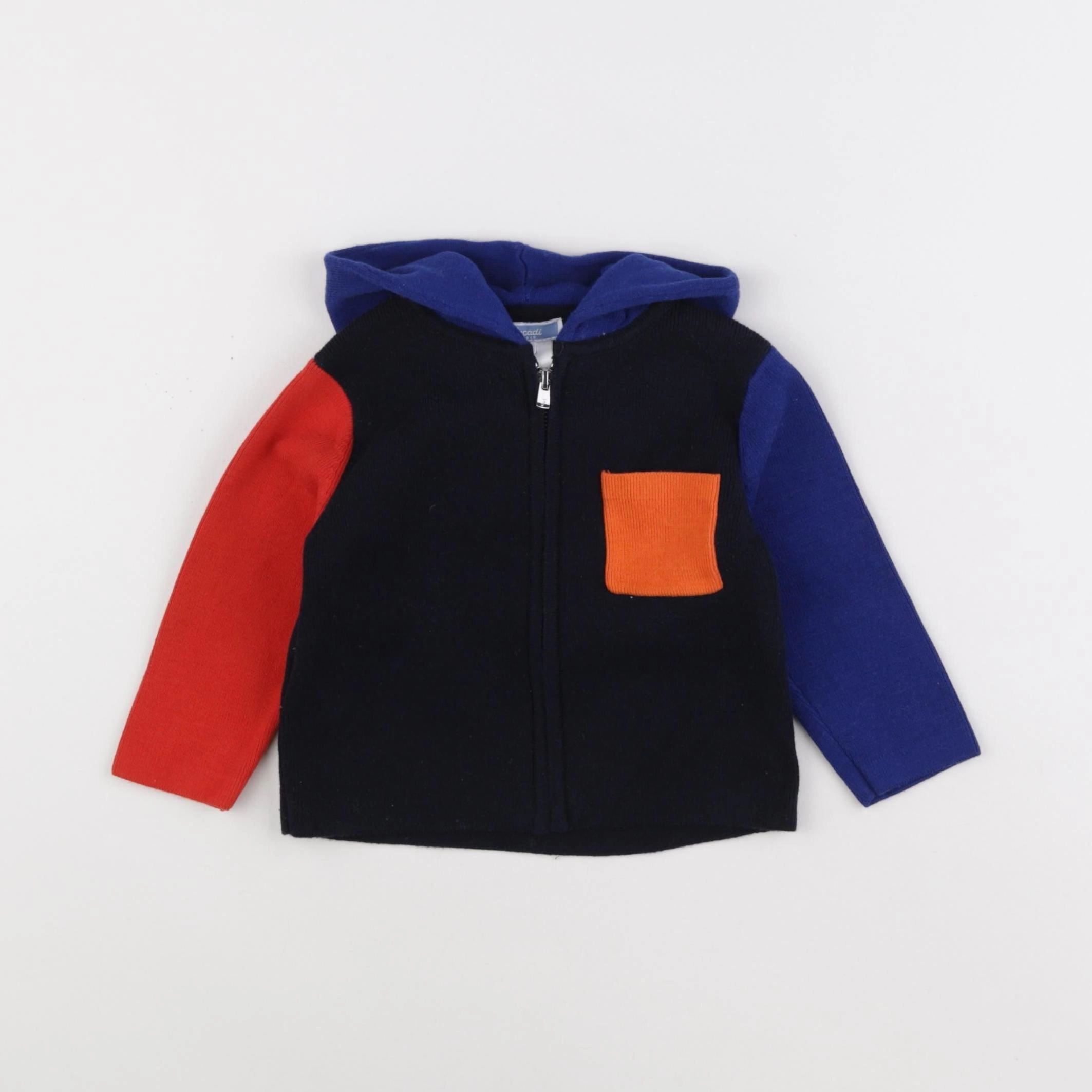 Jacadi - gilet multicolore - 12 mois