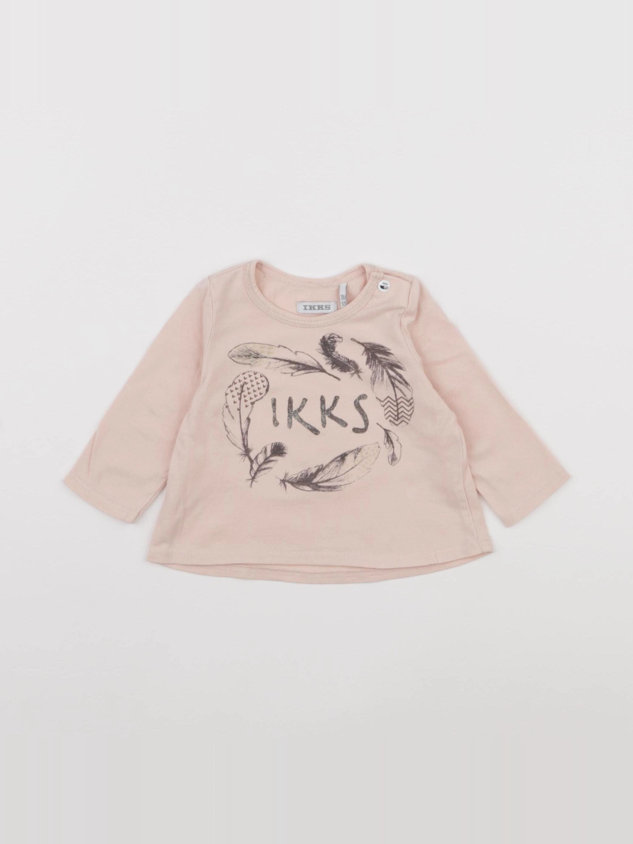 Tape à l'oeil - tee-shirt rose - 3 mois