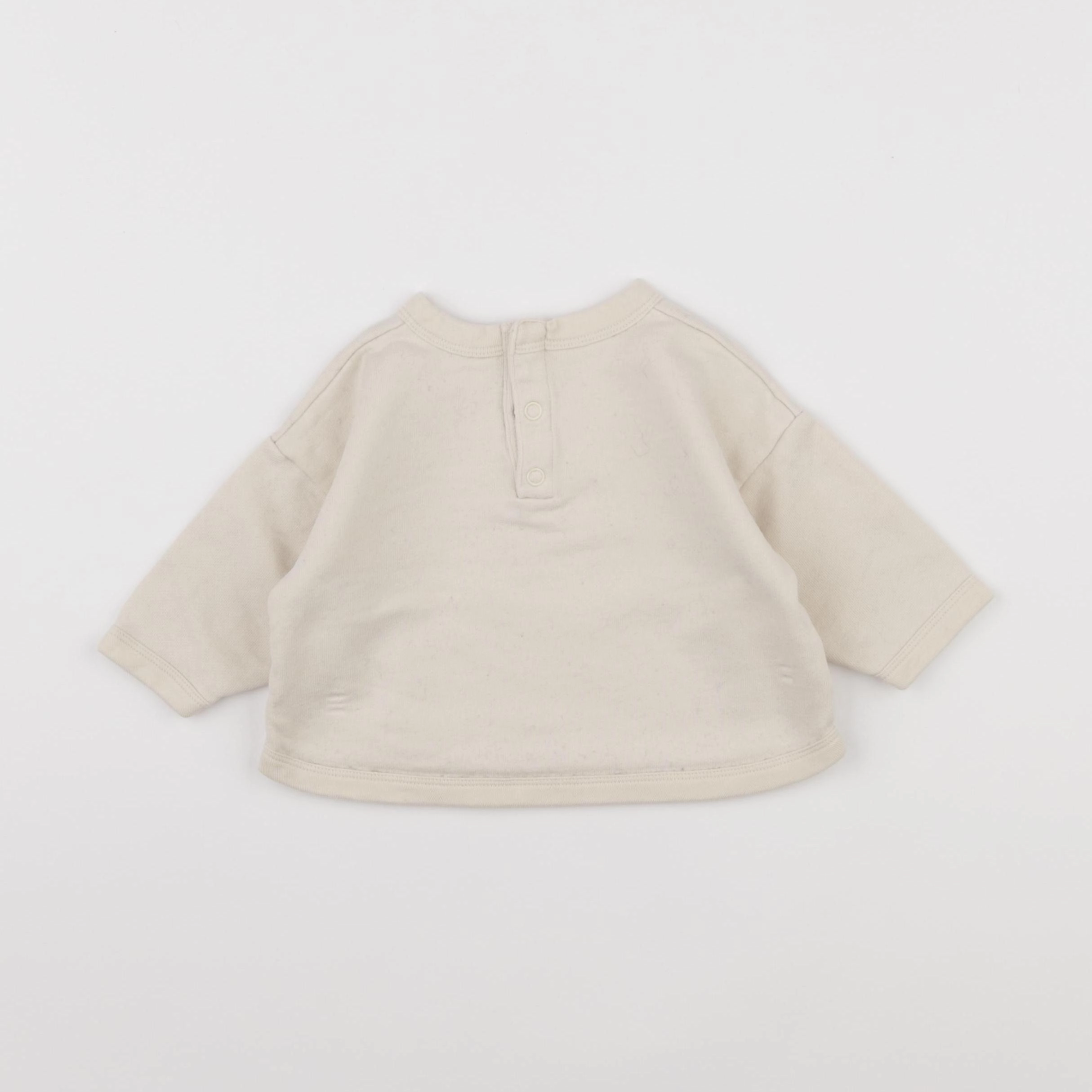 Petit Bateau - sweat beige - 6 mois