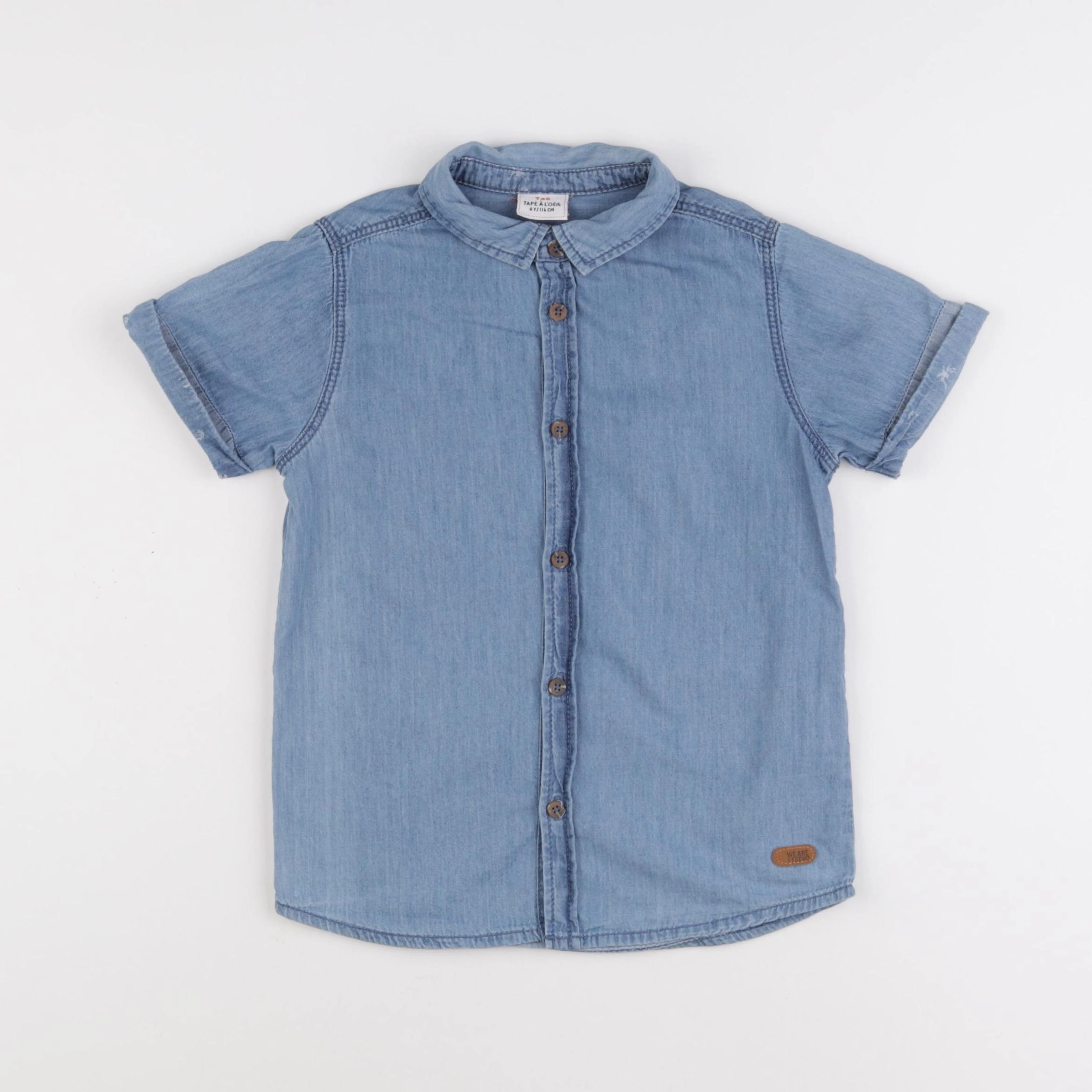 Tape à l'oeil - chemise bleu - 6 ans