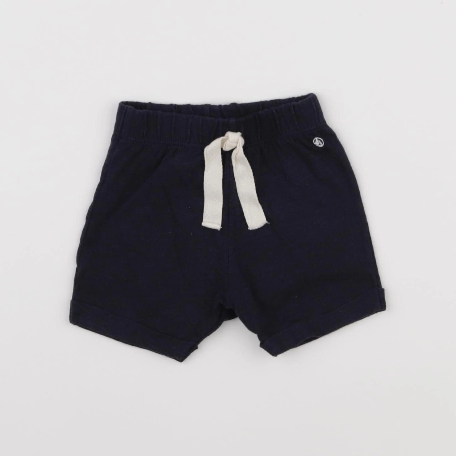 Petit Bateau - short bleu - 3 mois