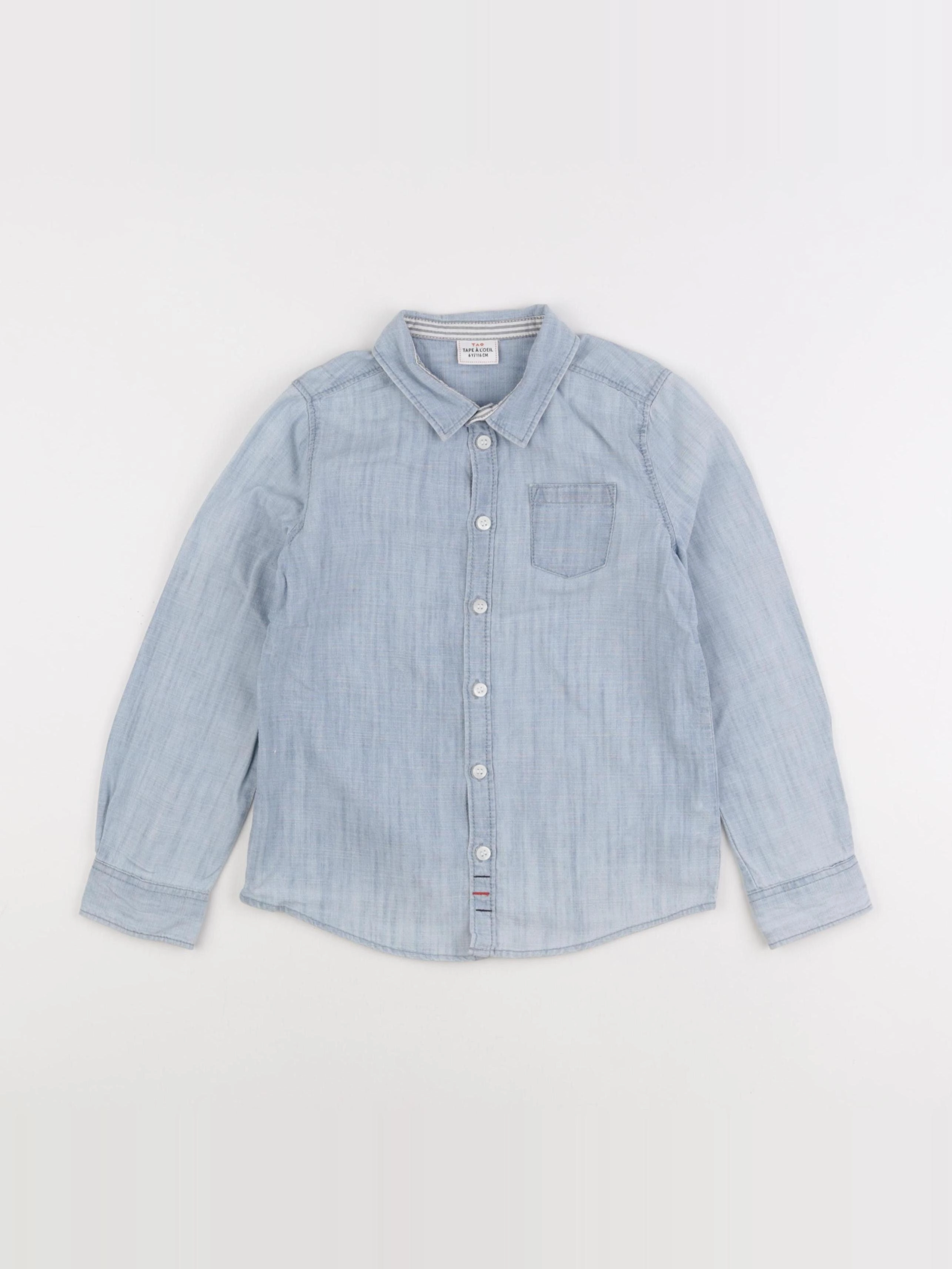 Tape à l'oeil - chemise bleu - 6 ans