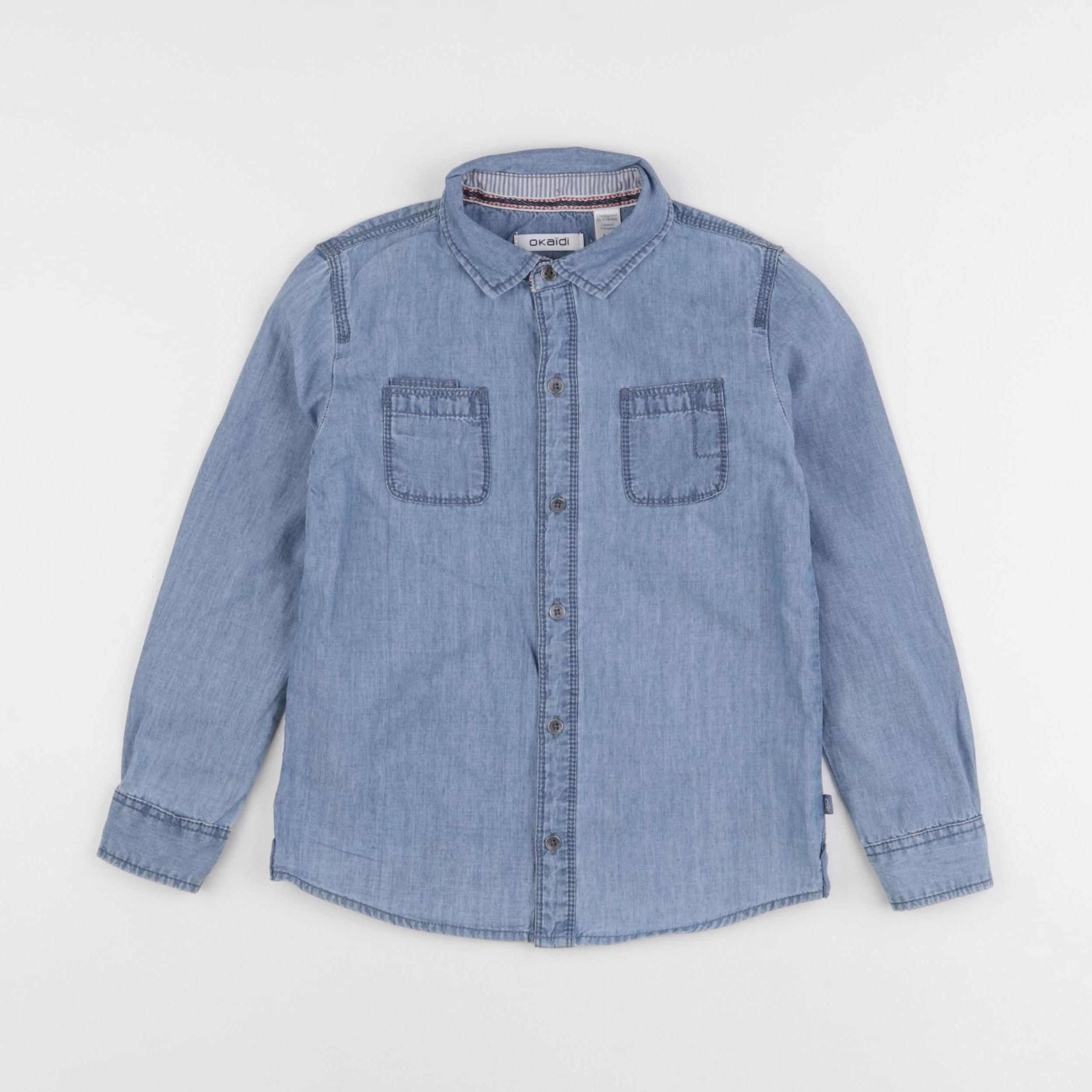 Okaidi - chemise bleu - 6 ans