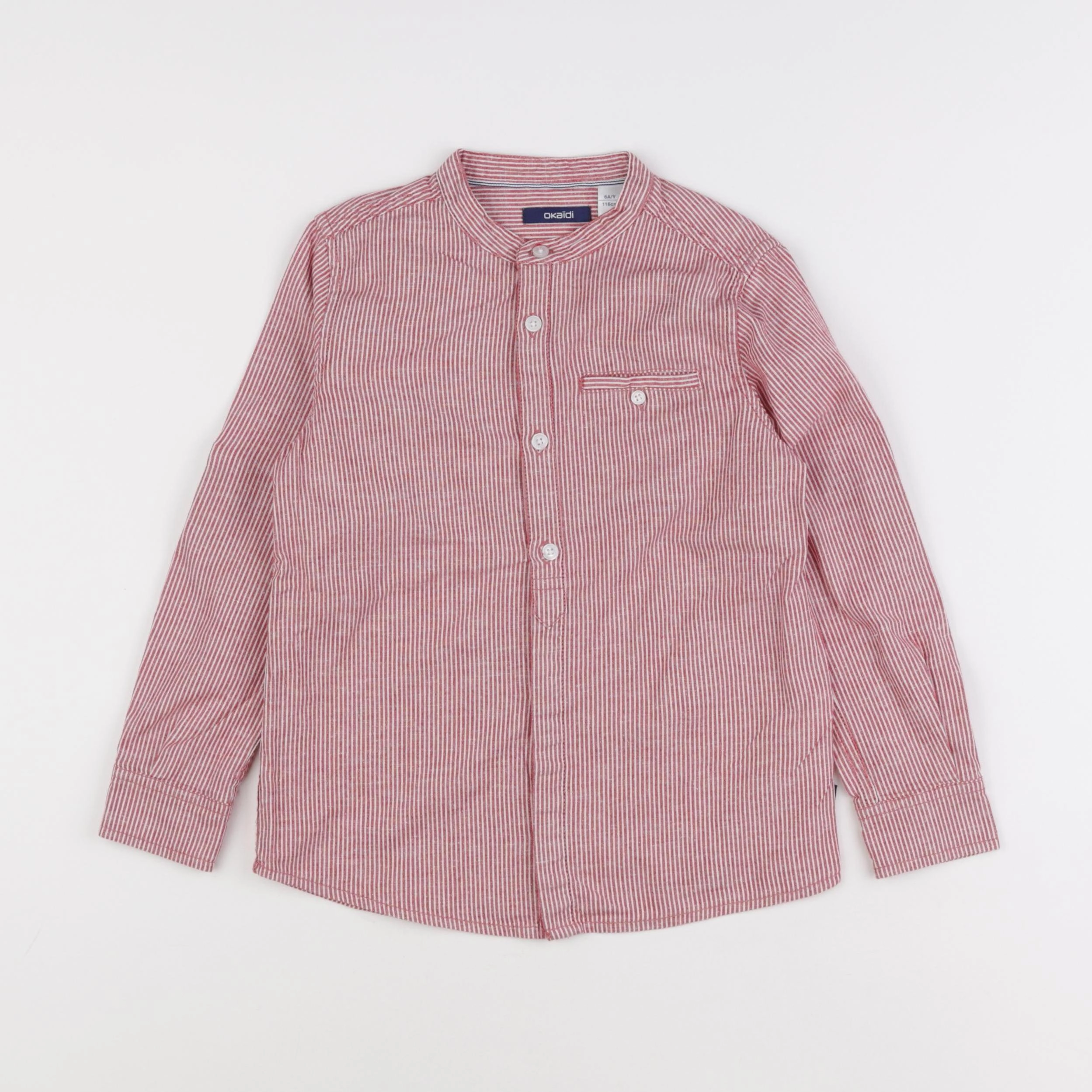 Okaidi - chemise rouge - 6 ans