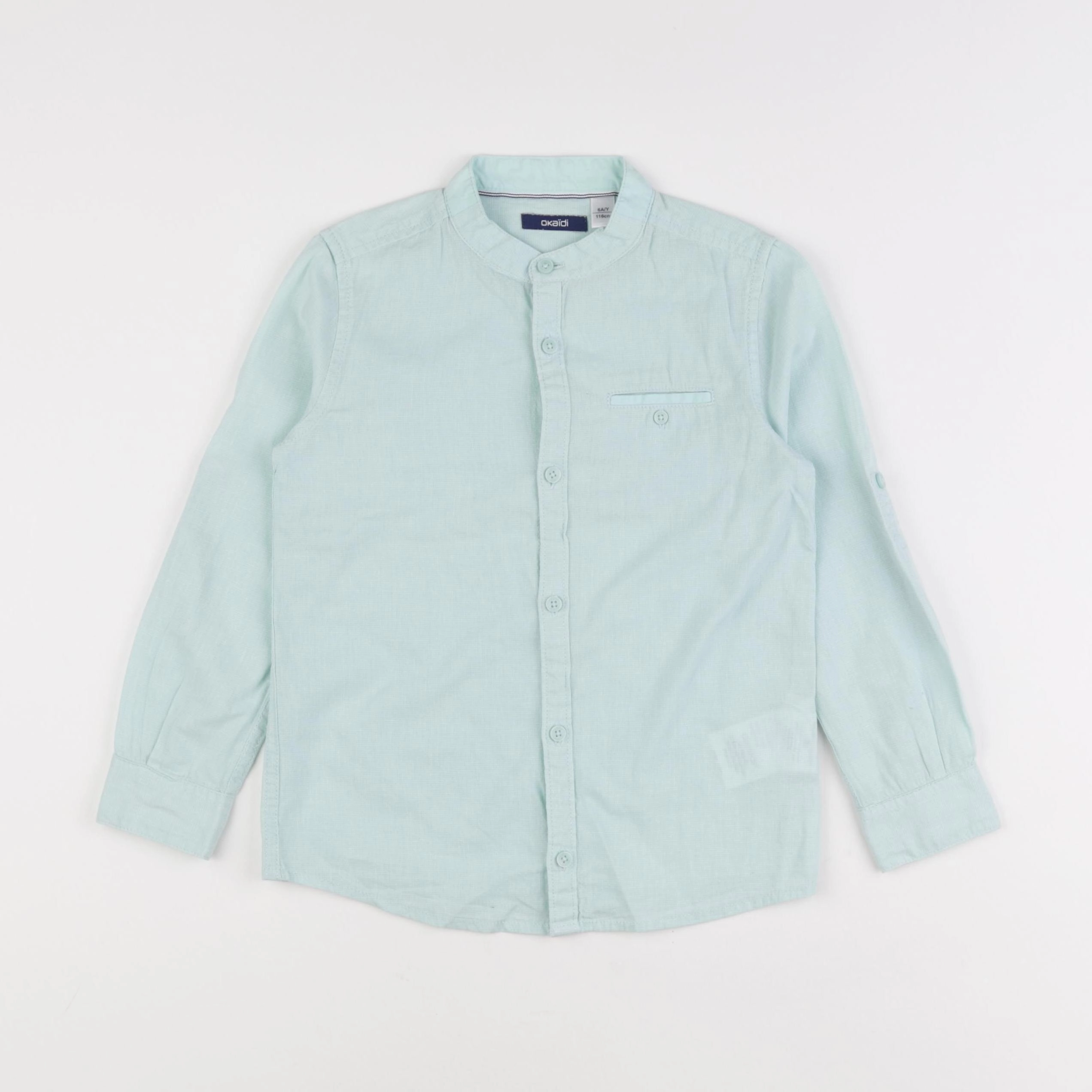 Okaidi - chemise bleu - 6 ans