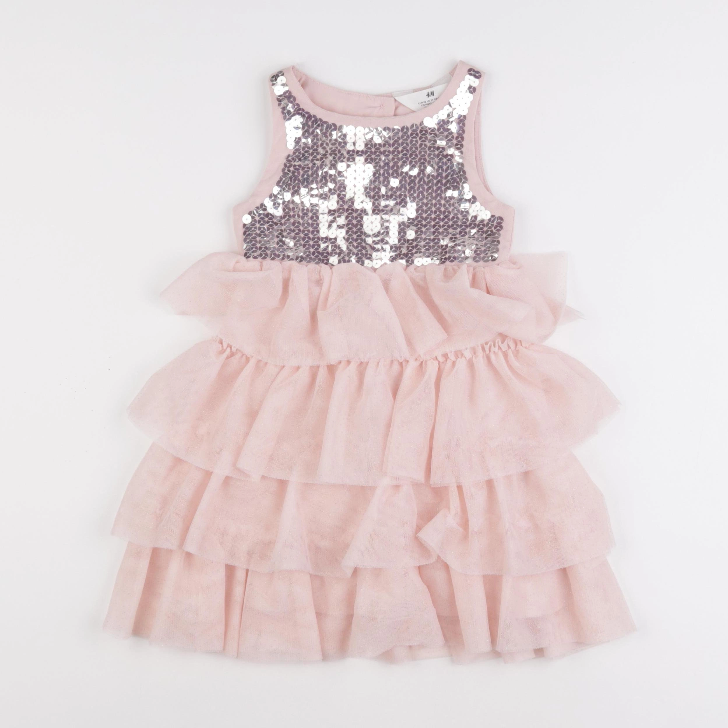 H&M - robe rose - 2 ans