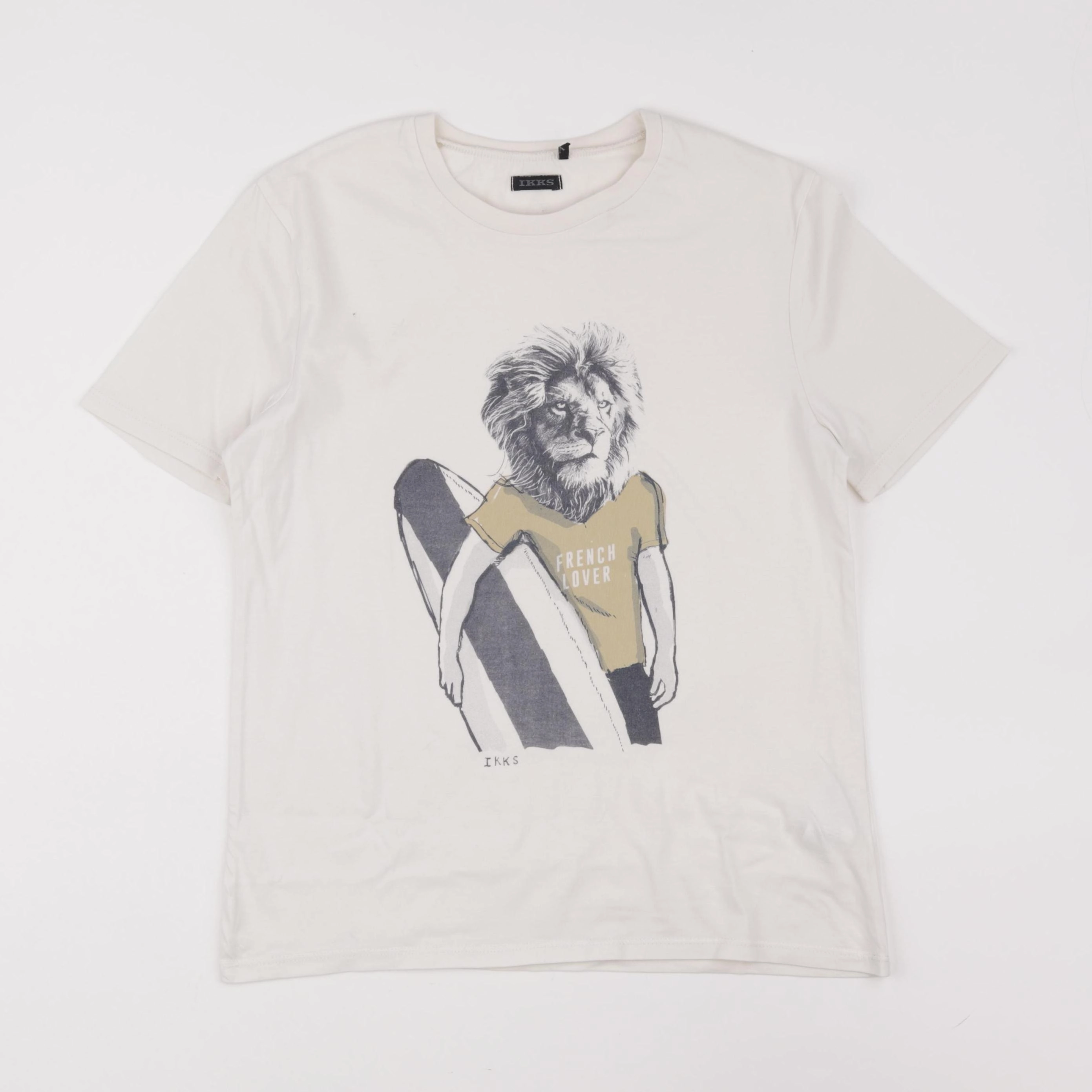 IKKS - tee-shirt beige - 12 ans