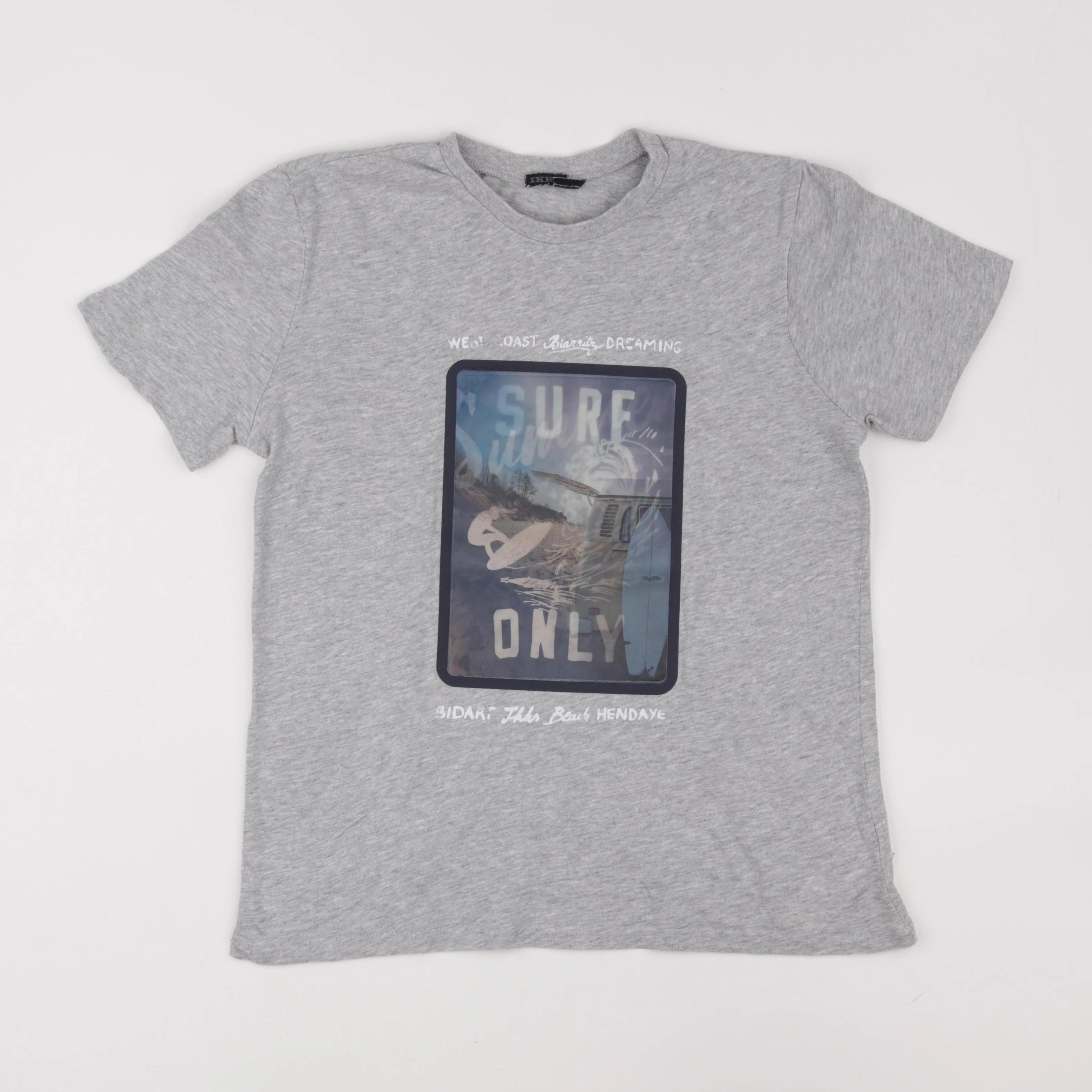 IKKS - tee-shirt gris - 12 ans