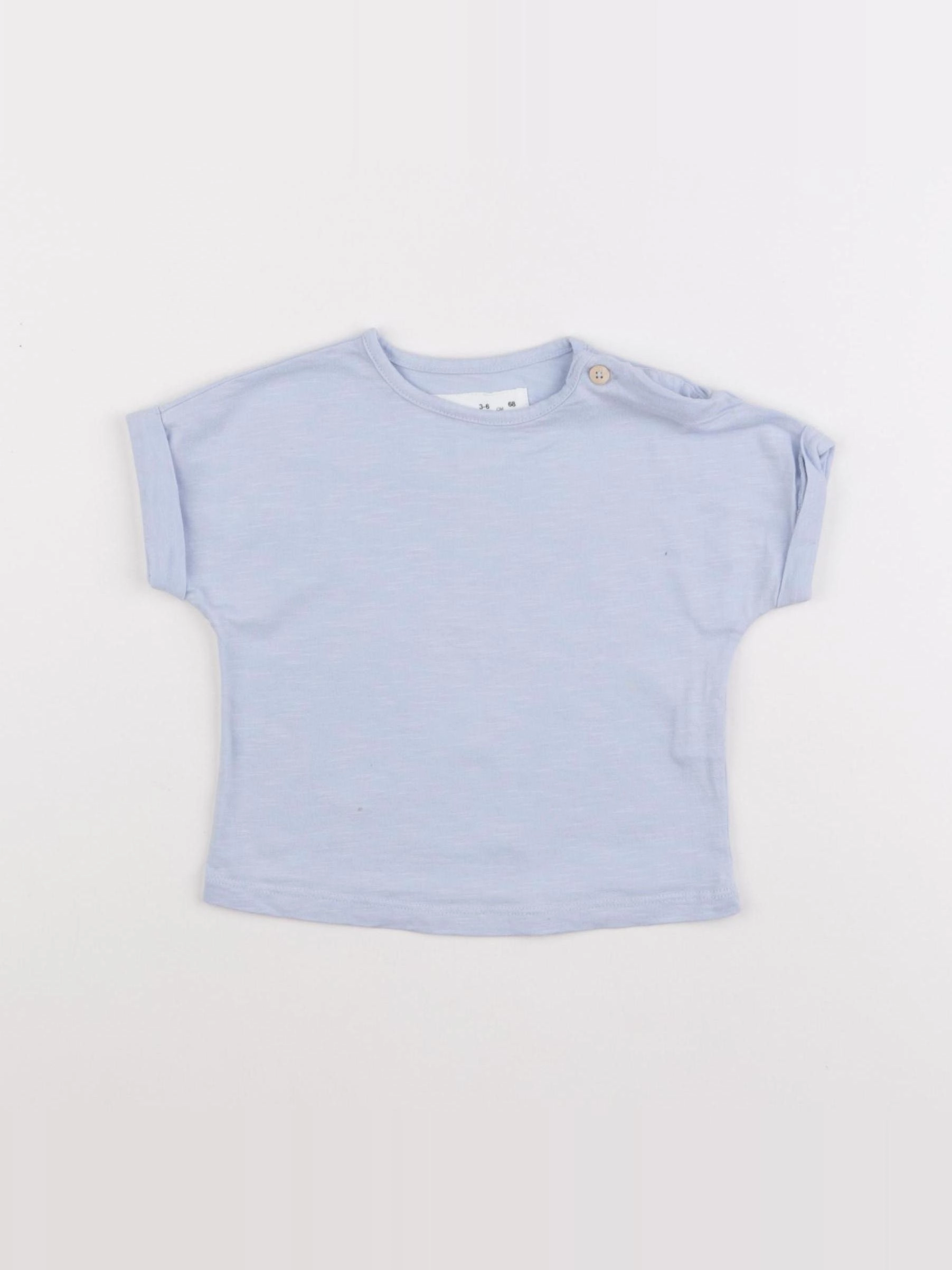 Zara - tee-shirt bleu - 3/6 mois