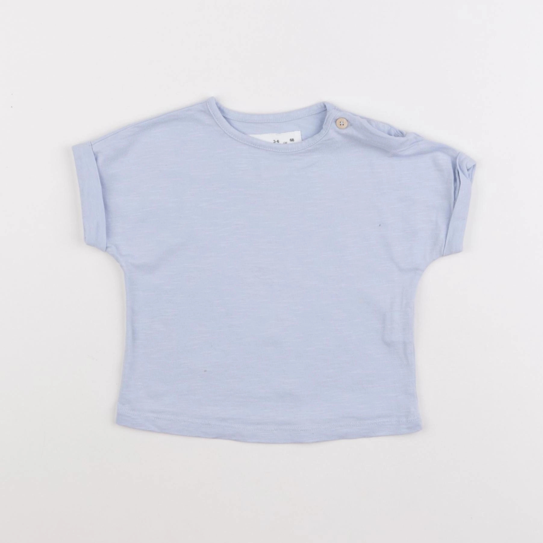 Zara - tee-shirt bleu - 3/6 mois
