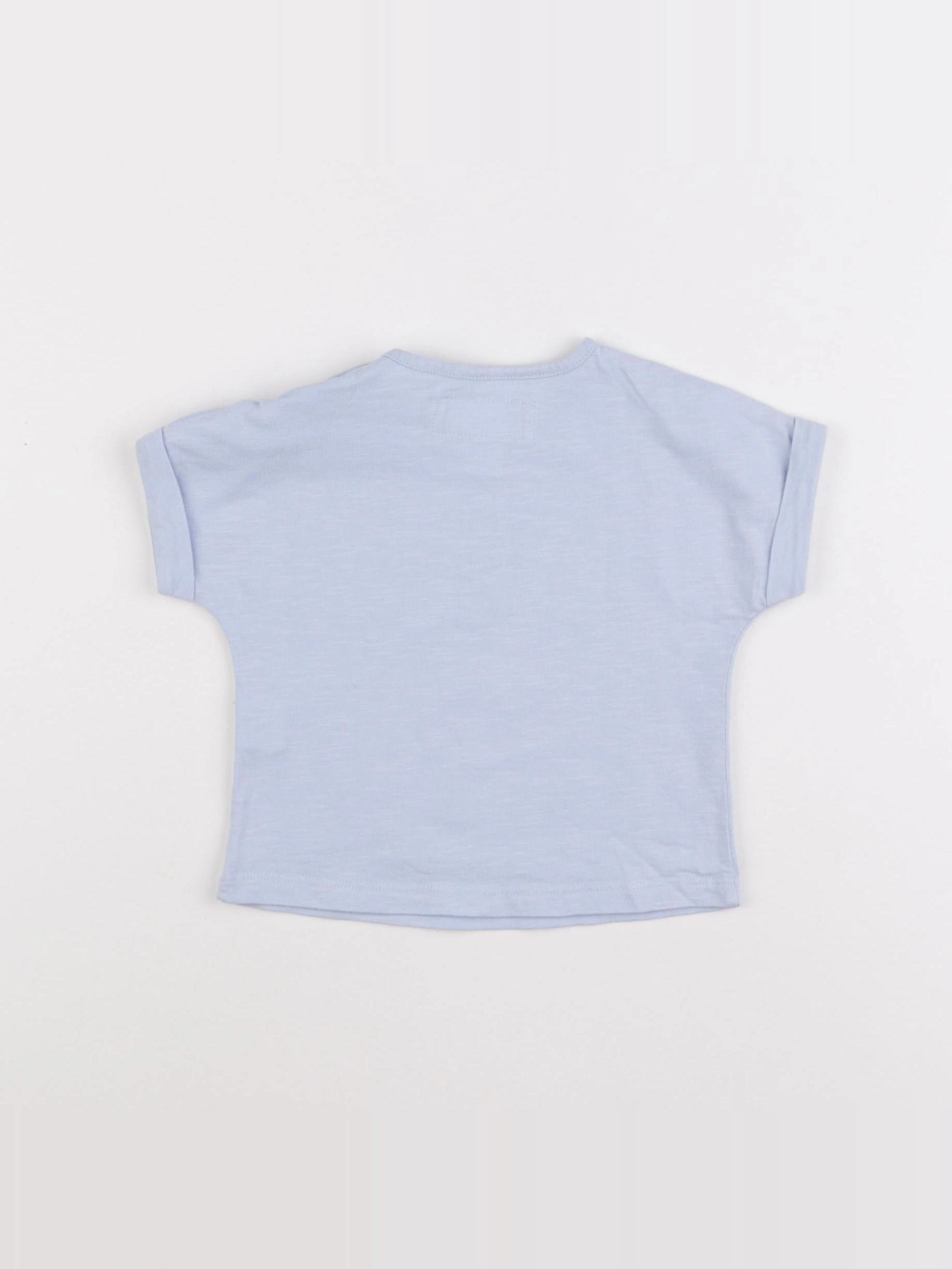 Zara - tee-shirt bleu - 3/6 mois