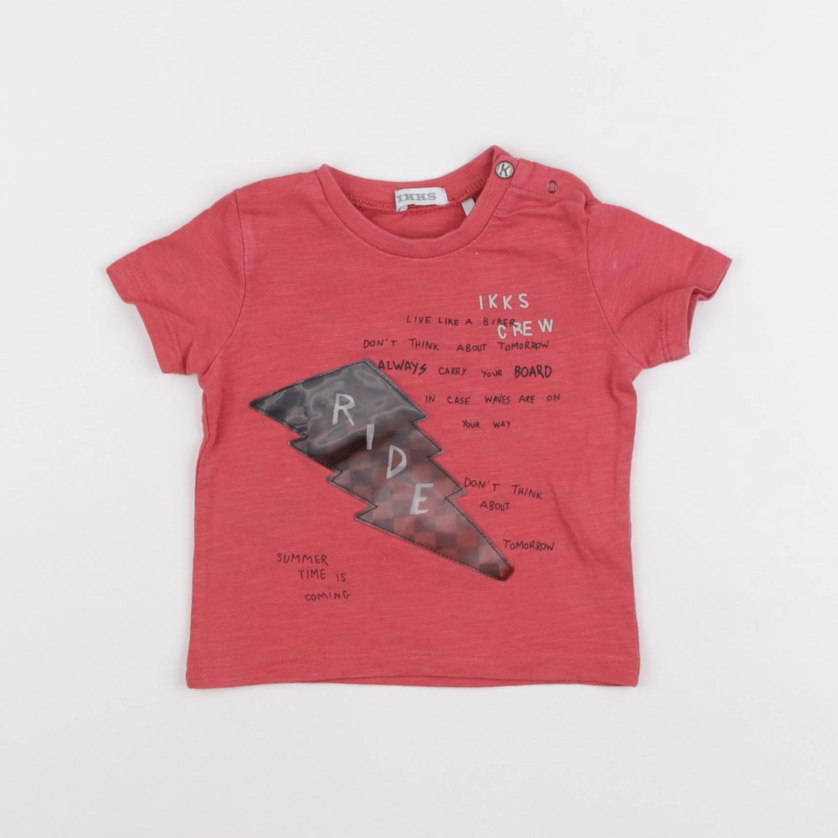 IKKS - tee-shirt rouge - 6 mois