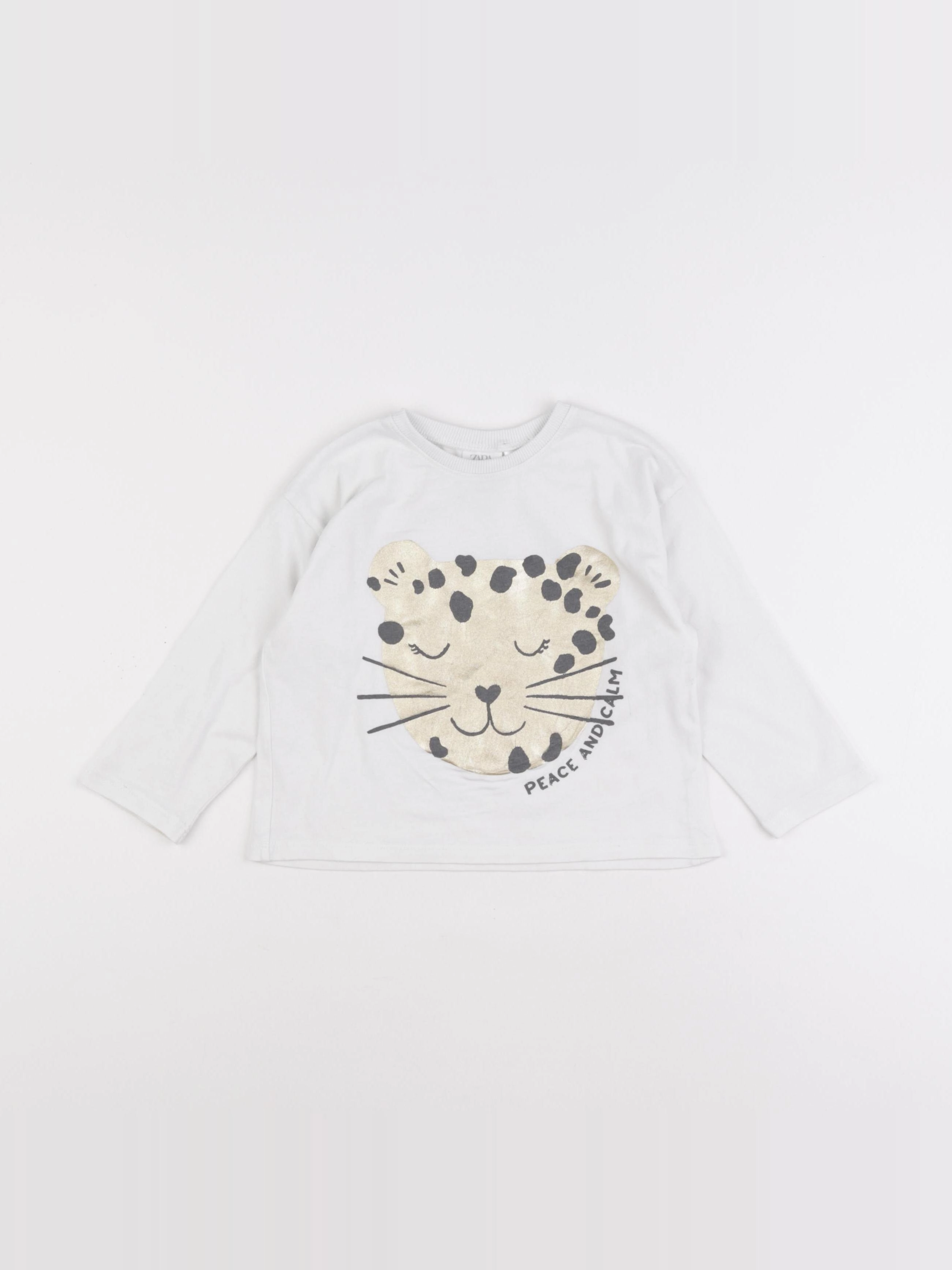 Zara - tee-shirt blanc - 18/24 mois