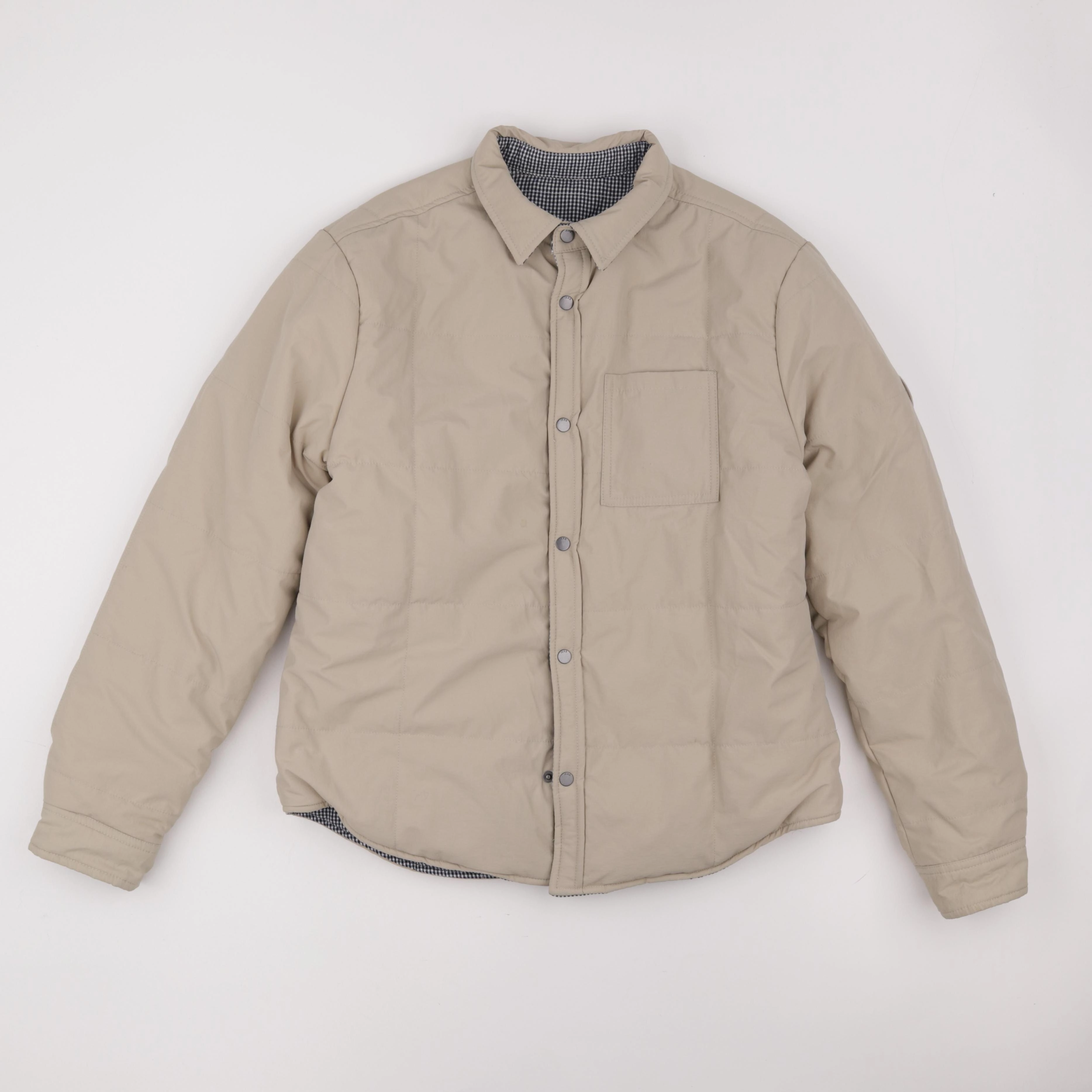 IKKS - manteau réversible bleu, beige - 12 ans