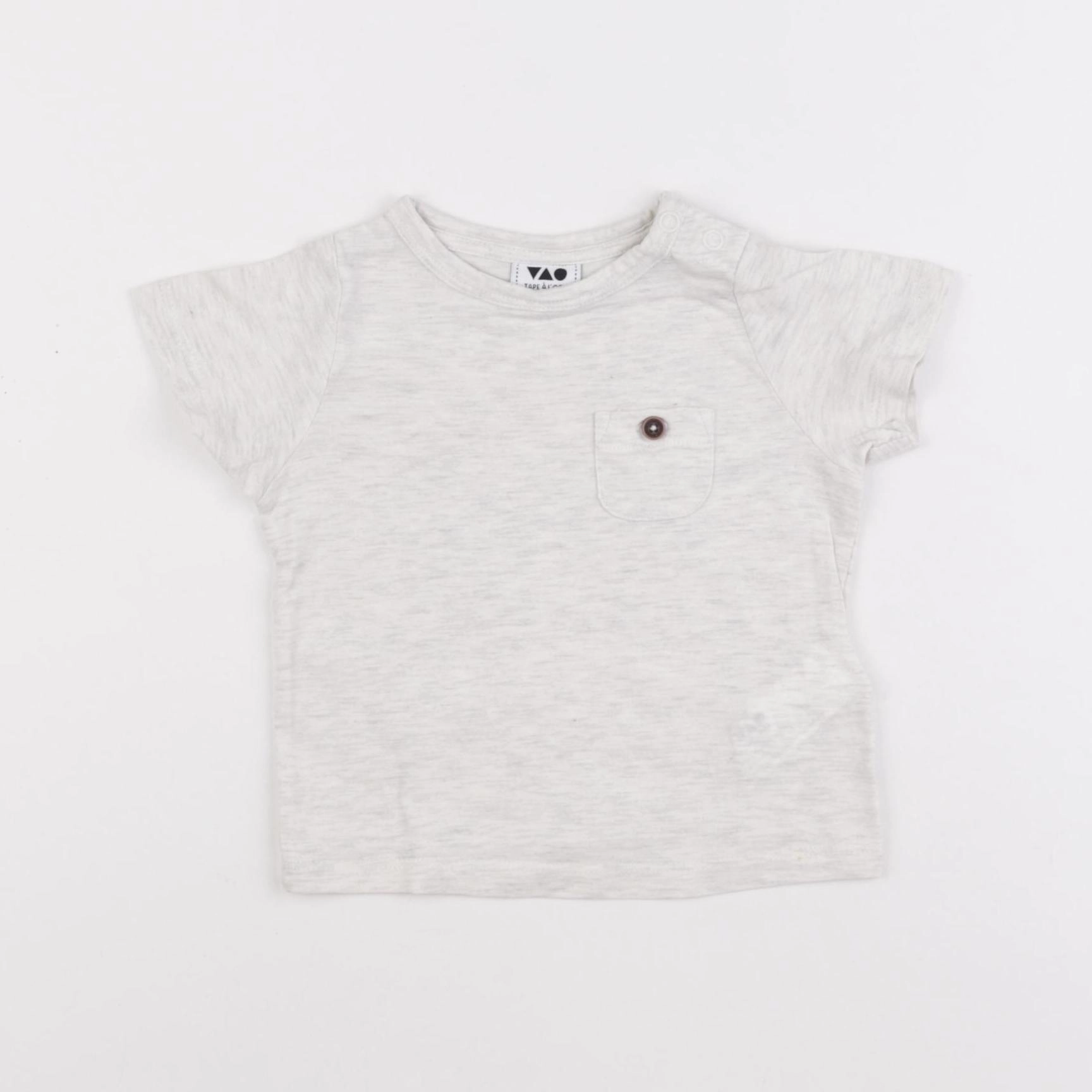 Tape à l'oeil - tee-shirt gris - 6 mois