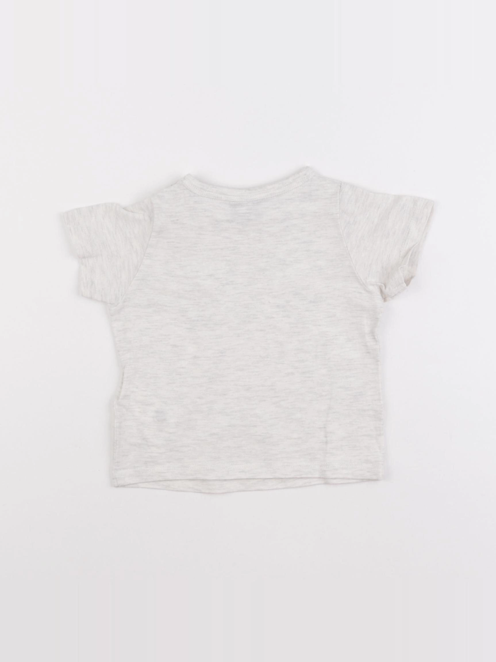 Tape à l'oeil - tee-shirt gris - 6 mois