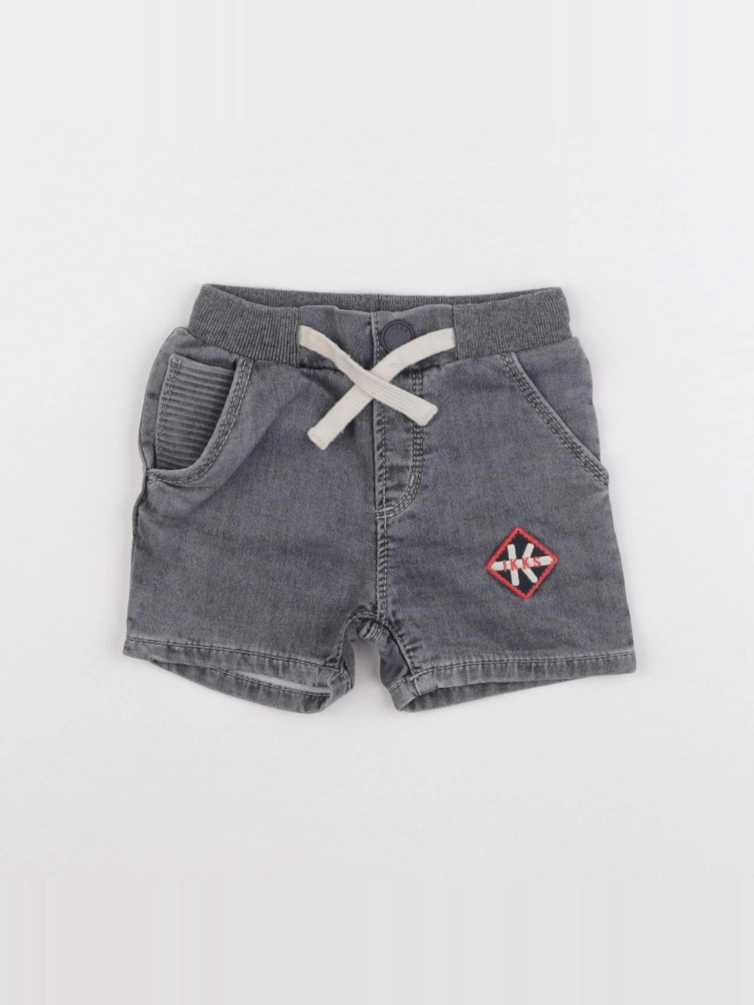 IKKS - short gris - 6 mois