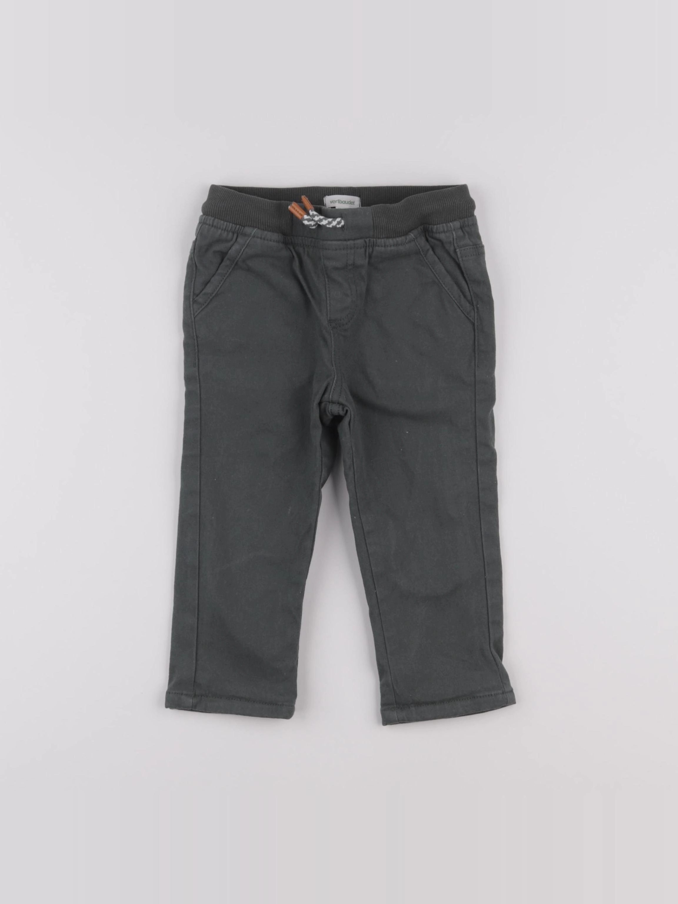 Vertbaudet - pantalon vert - 24 mois