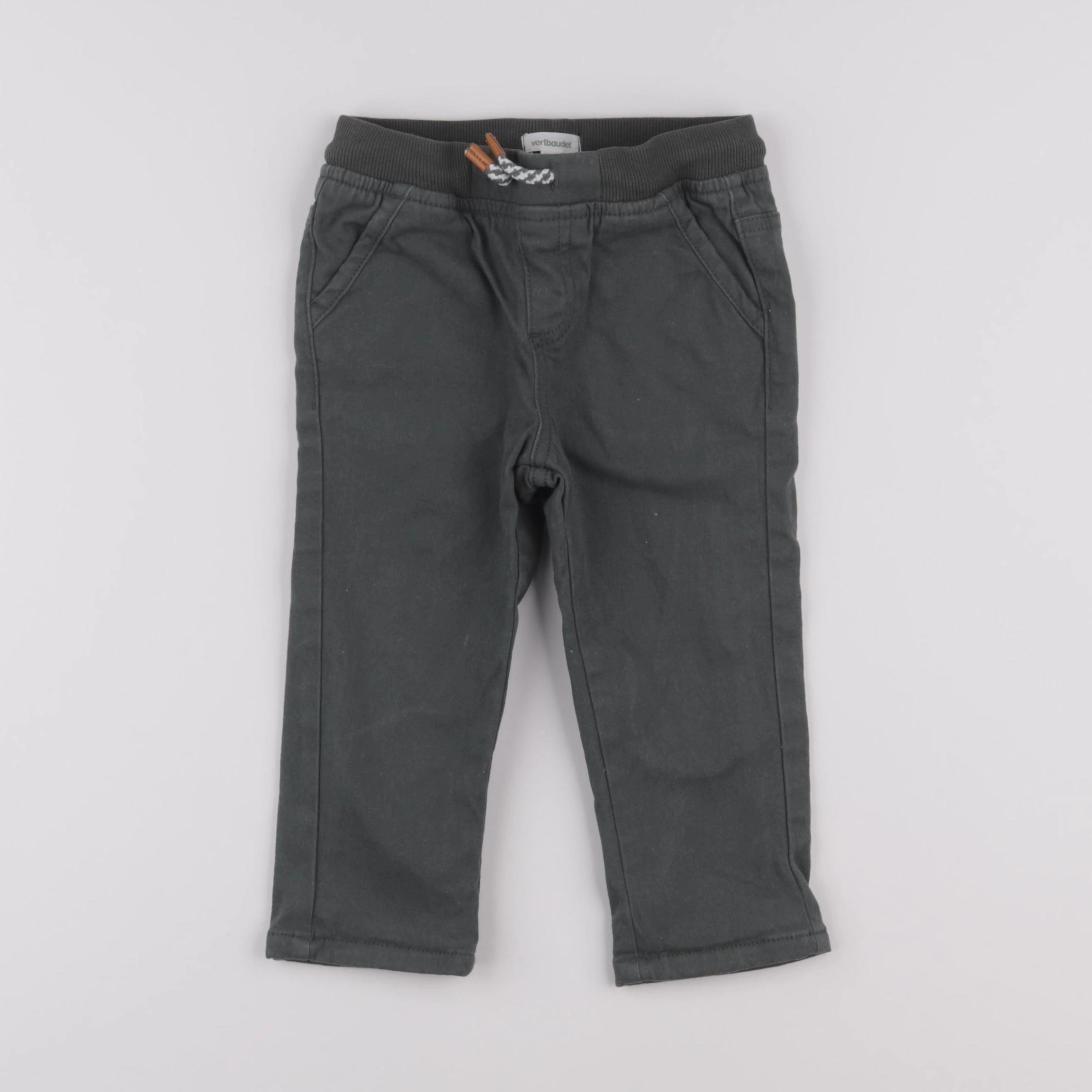 Vertbaudet - pantalon vert - 24 mois