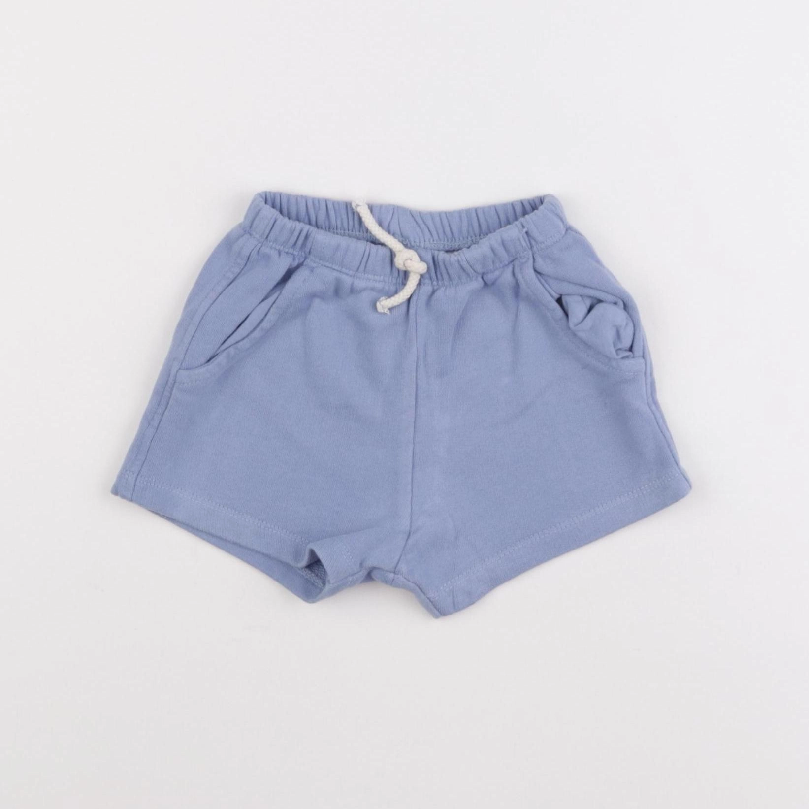 Zara - short bleu - 3/6 mois