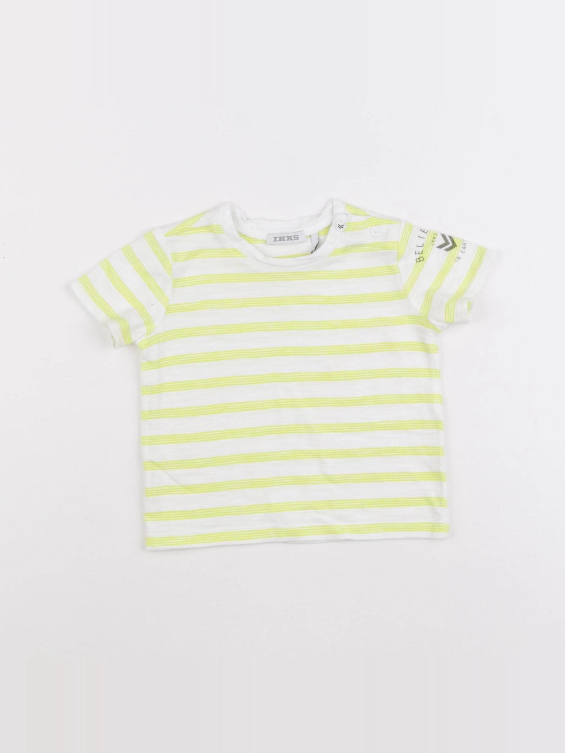 IKKS - tee-shirt jaune - 6 mois