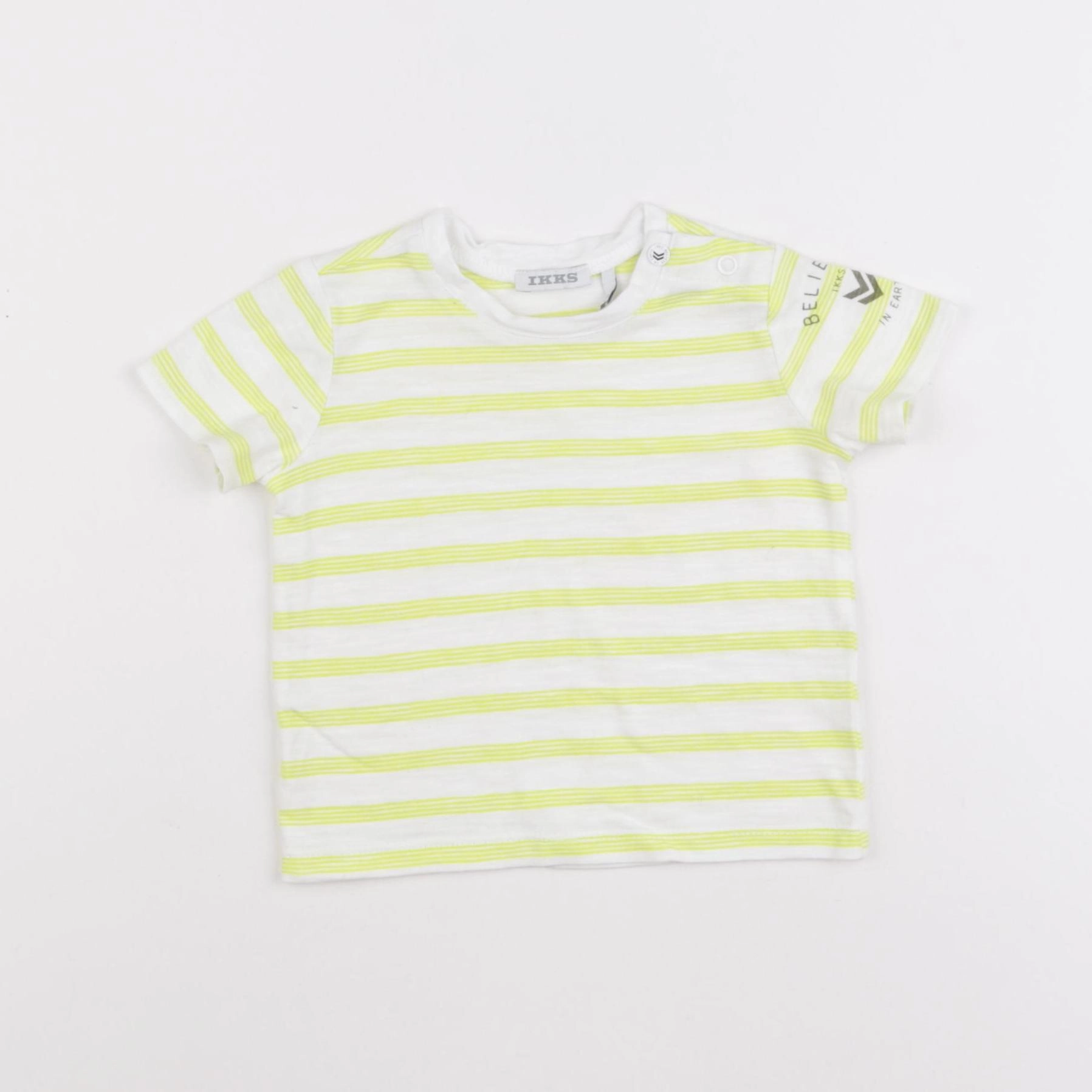 IKKS - tee-shirt jaune - 6 mois