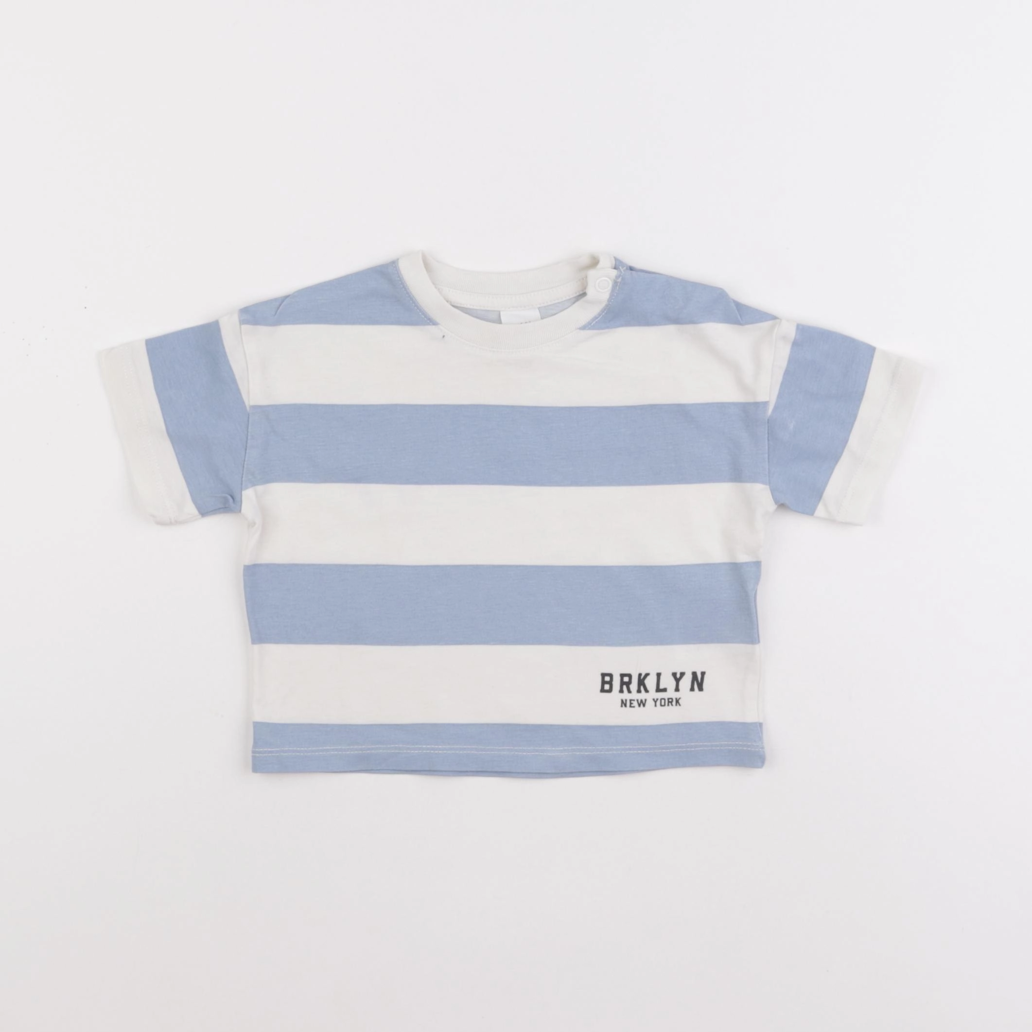 H&M - tee-shirt bleu - 6 mois
