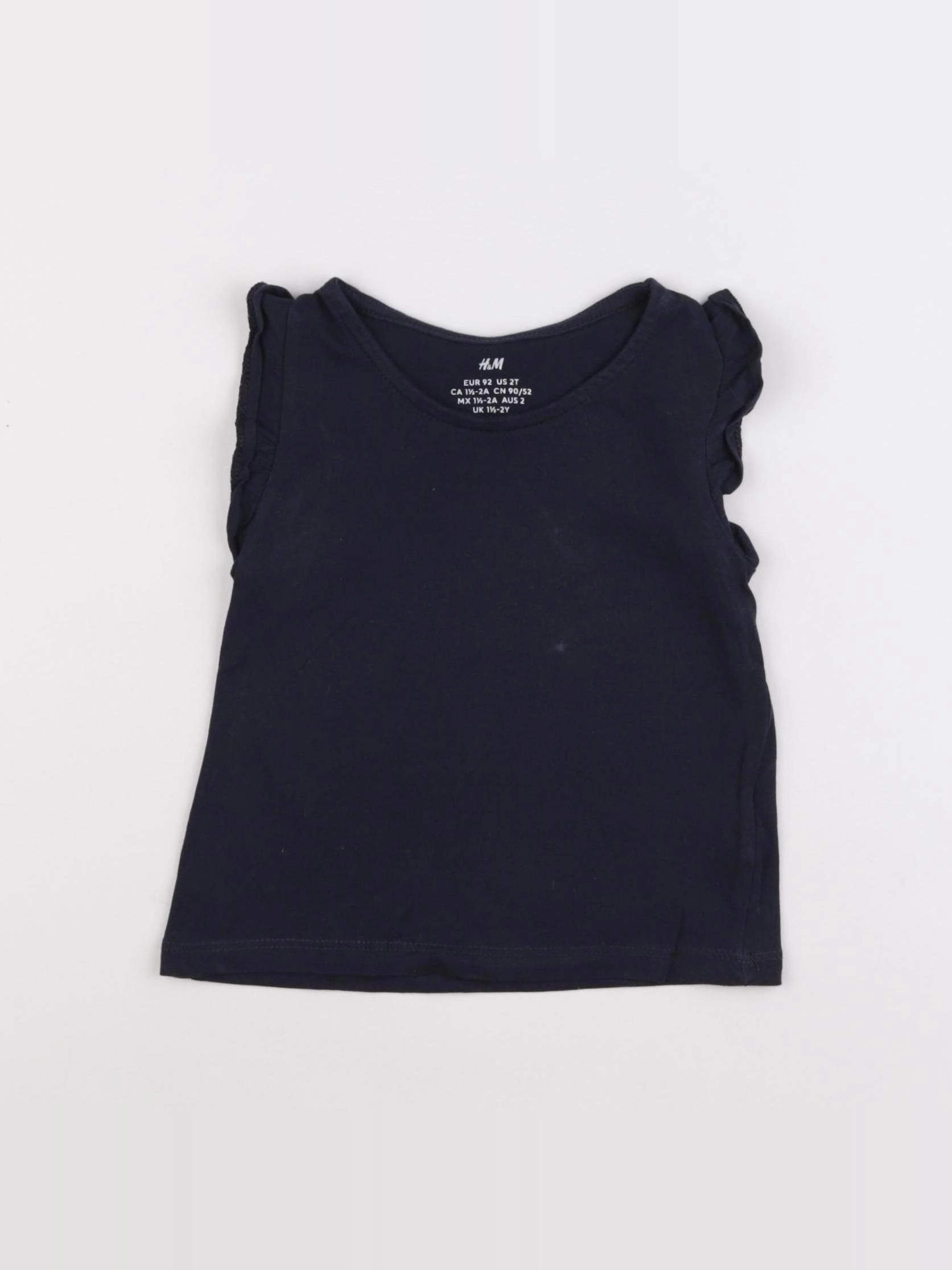 H&M - tee-shirt bleu - 18/24 mois