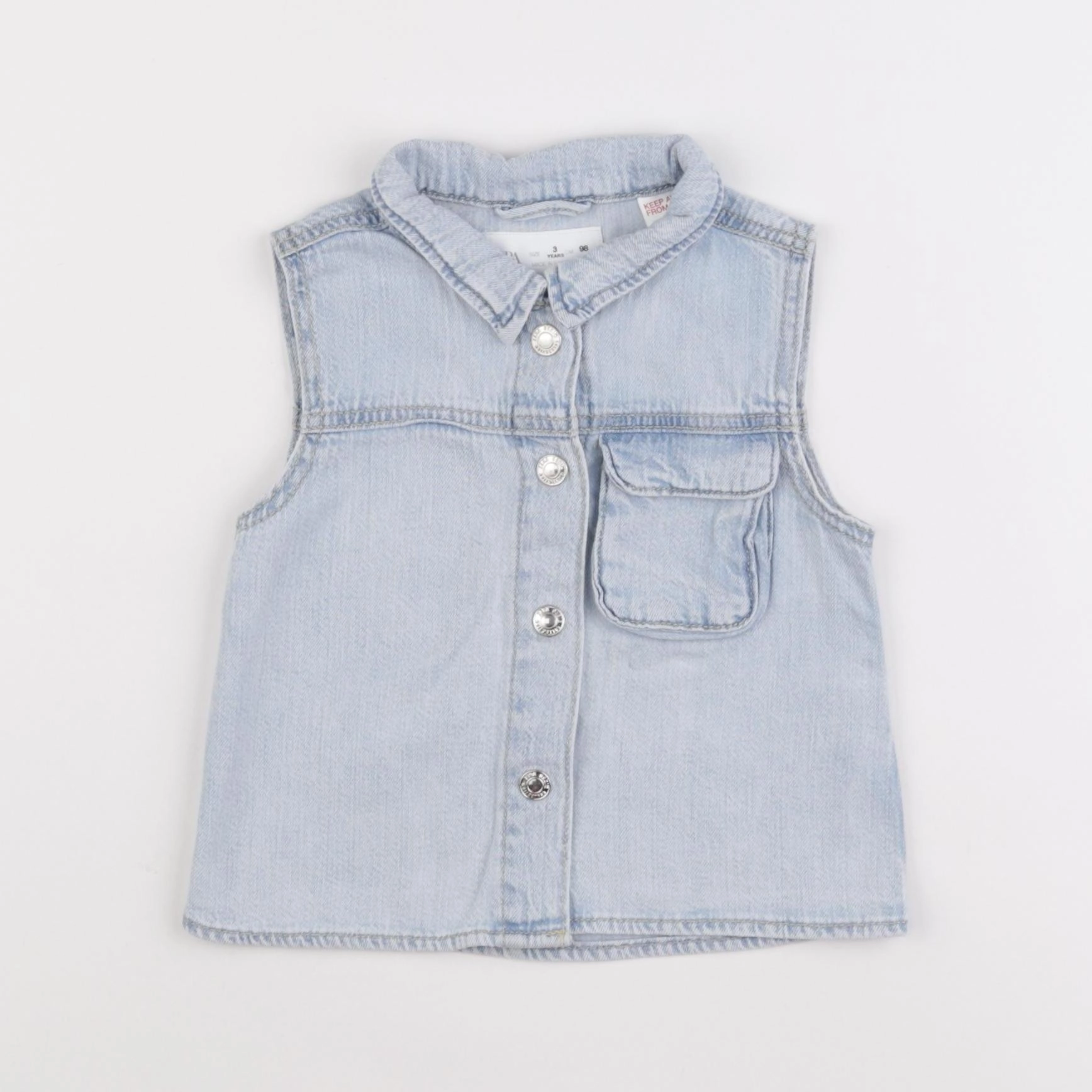 Zara - chemise bleu - 3 ans