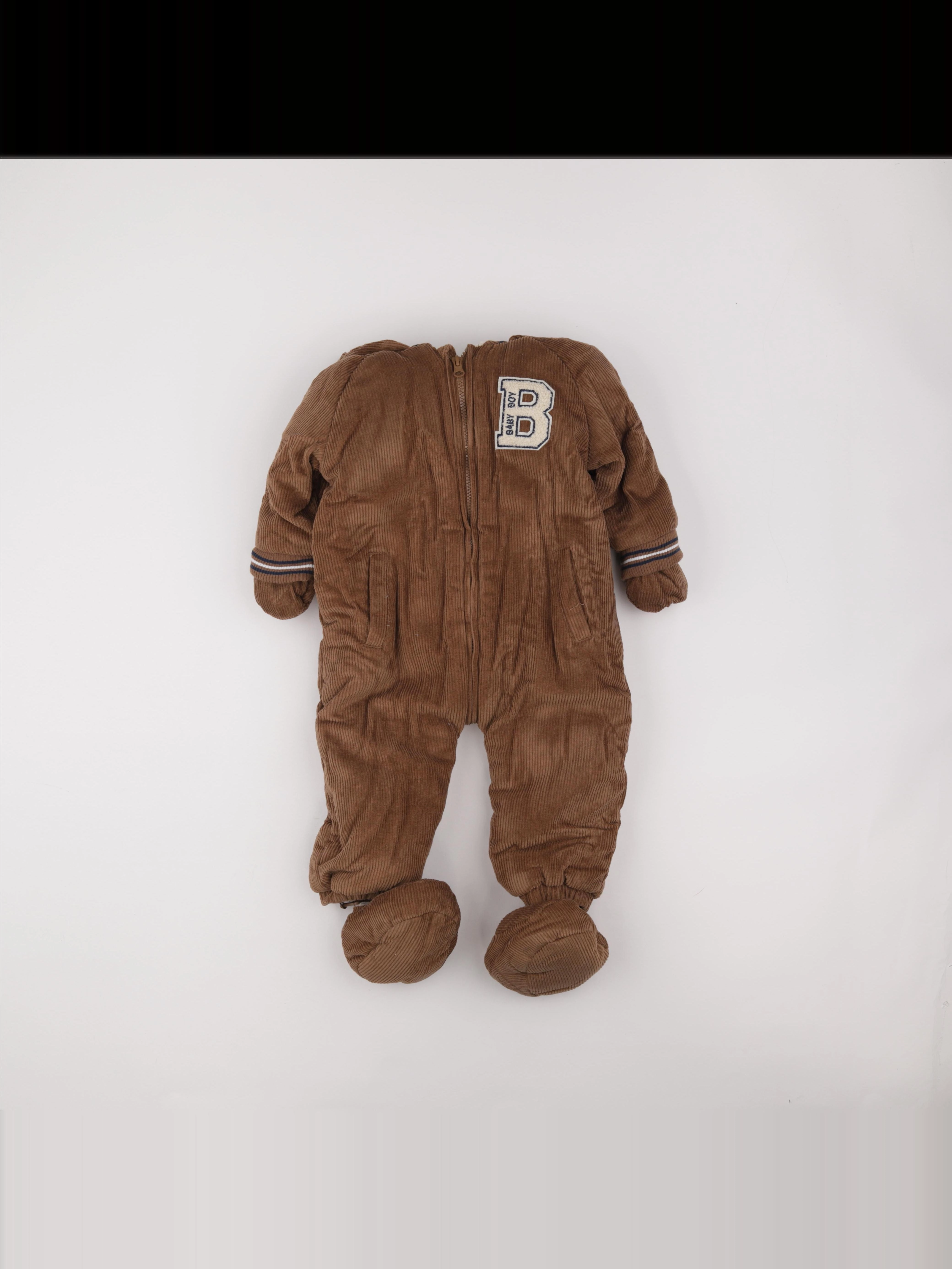 Vertbaudet - combi-pilote marron - 18 mois