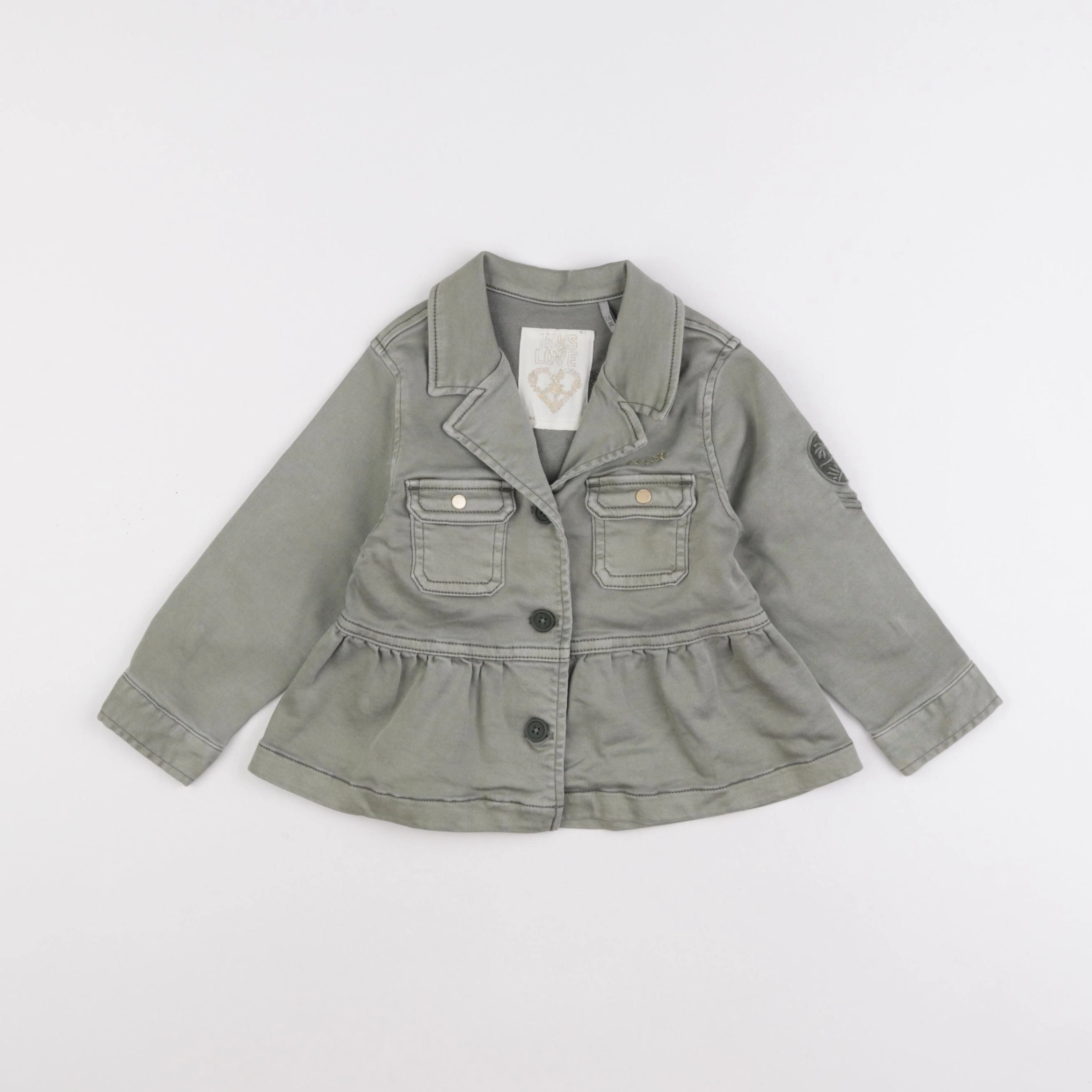 IKKS - veste imprimé au dos vert - 2 ans