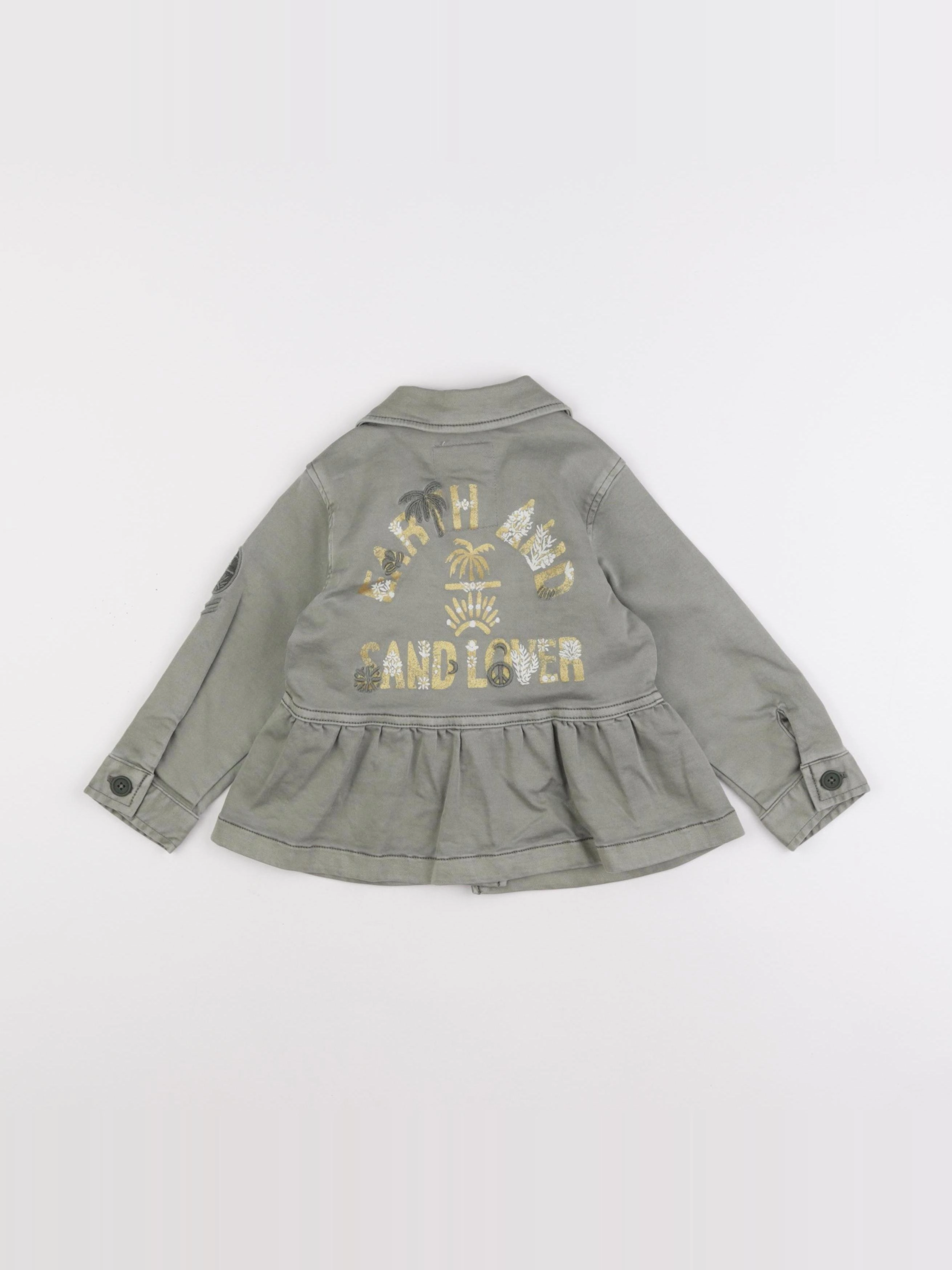IKKS - veste imprimé au dos vert - 2 ans