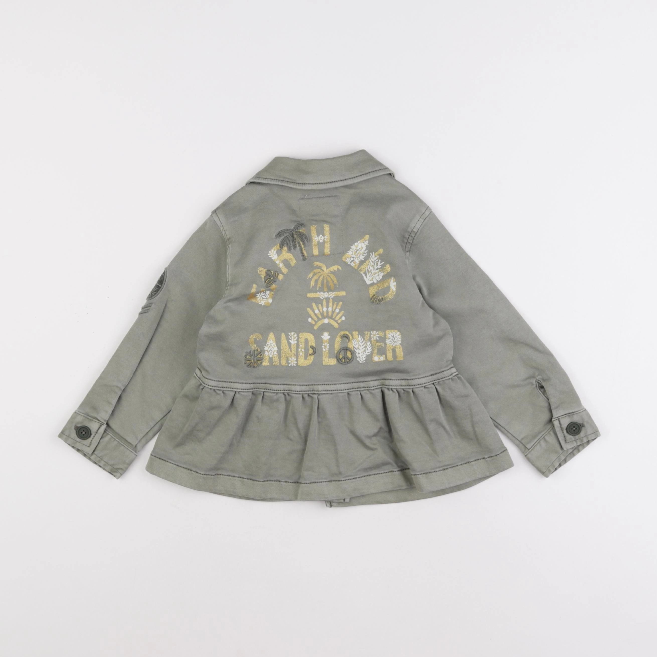 IKKS - veste imprimé au dos vert - 2 ans