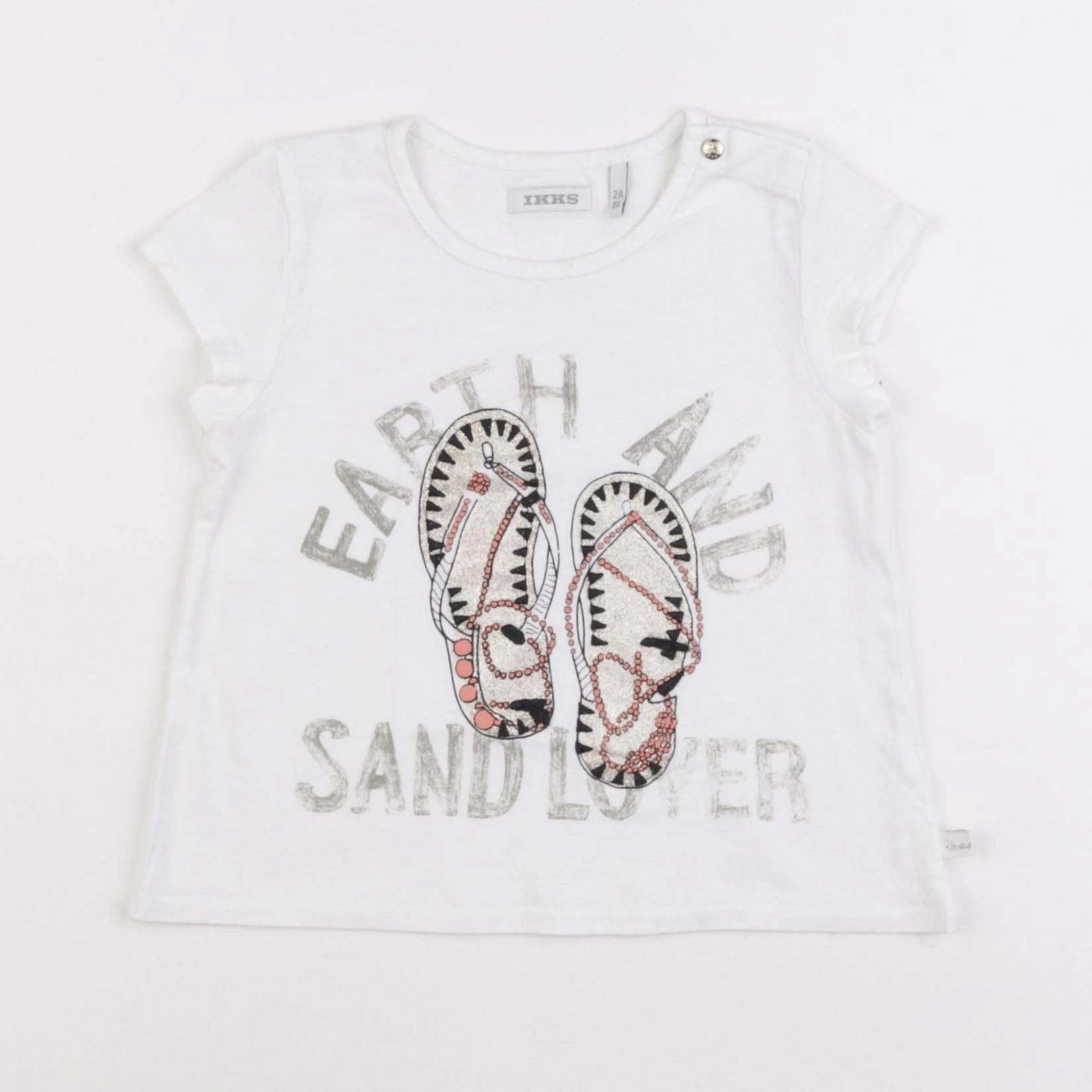 IKKS - tee-shirt blanc - 2 ans