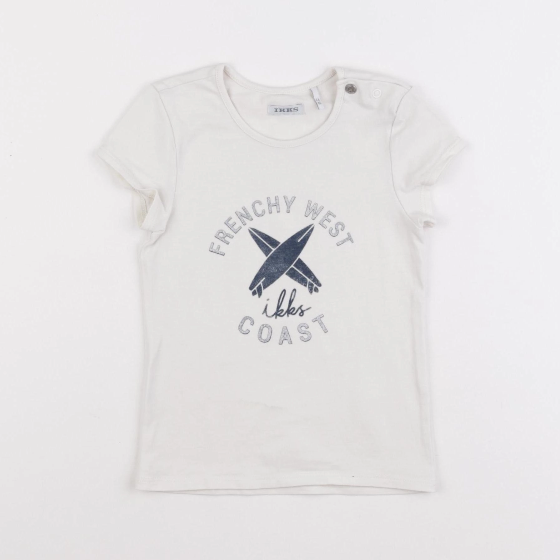 IKKS - tee-shirt beige - 2 ans